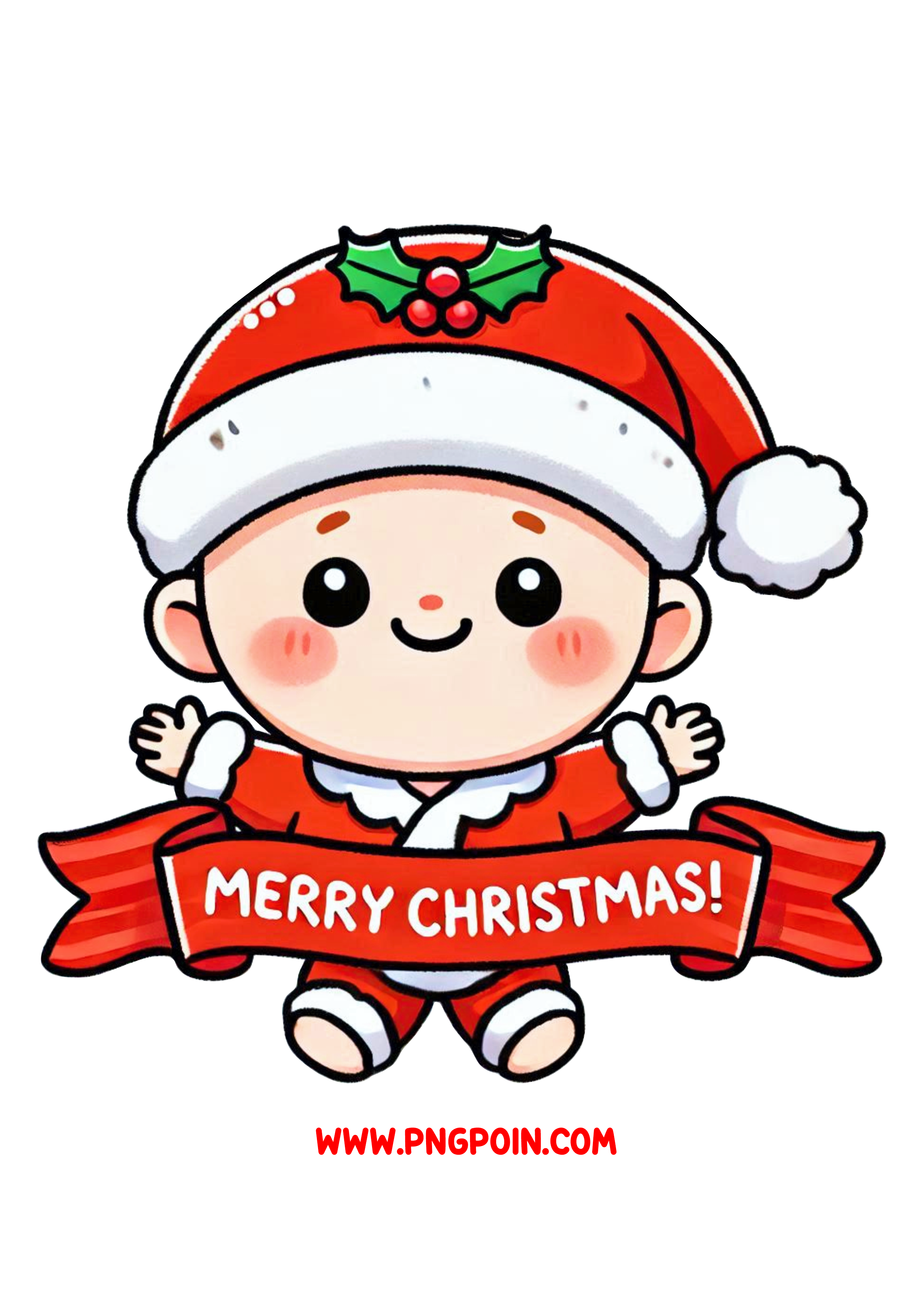 Christmas Cake Toppers and Stickers PNG