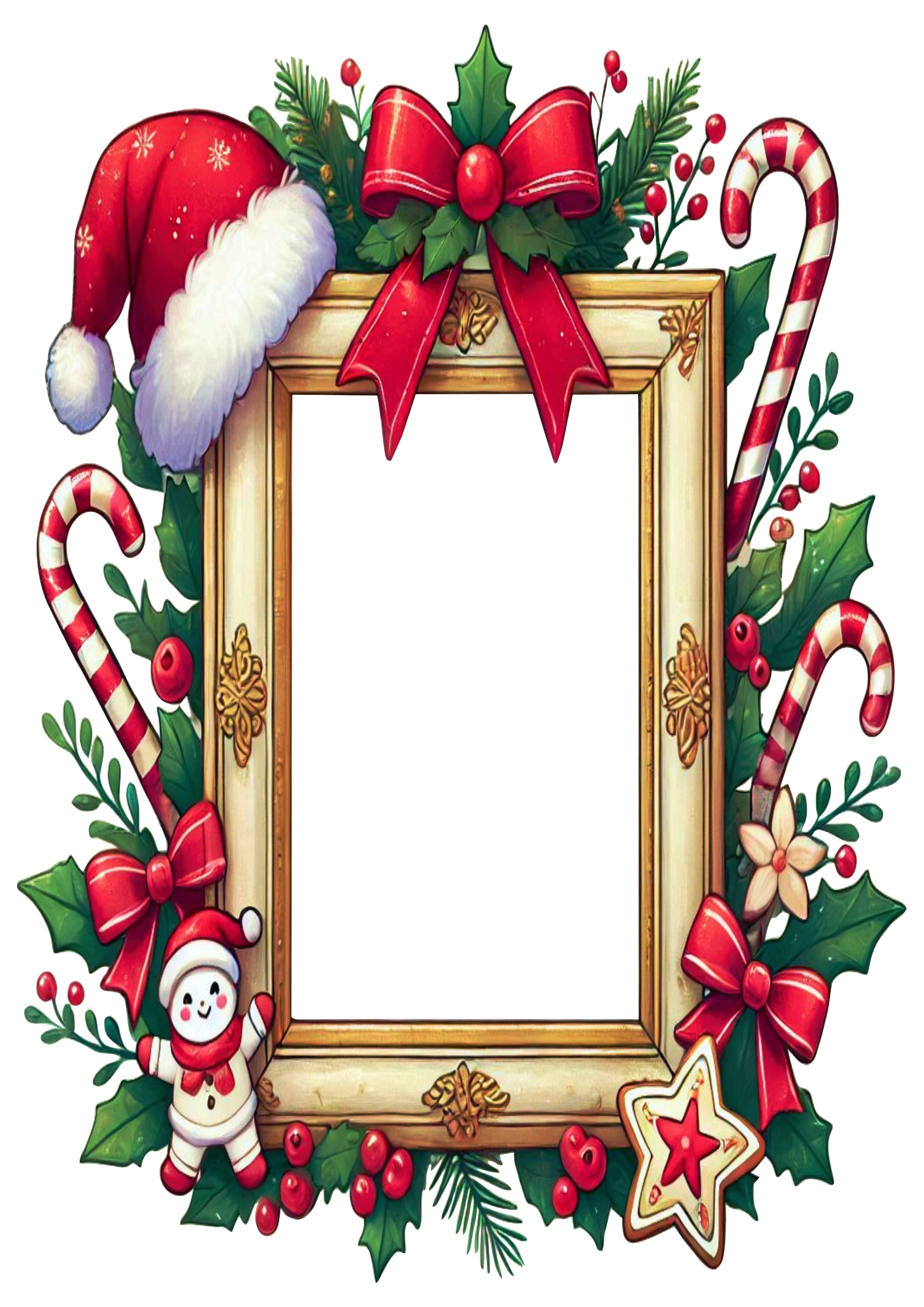 Create Beautiful Memories with This Christmas Frame in PNG