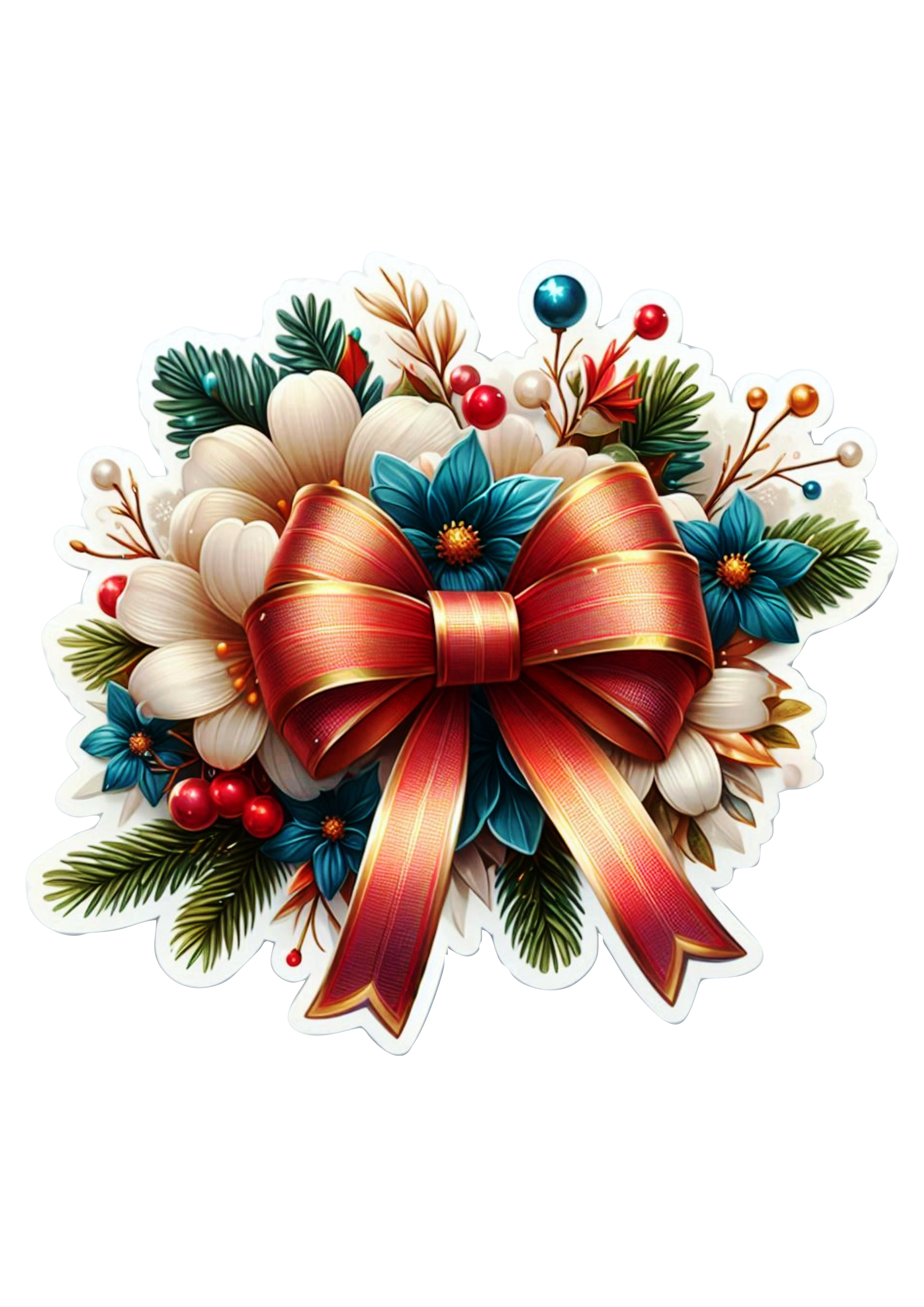 Christmas Decoration Flowers: Free Download in PNG