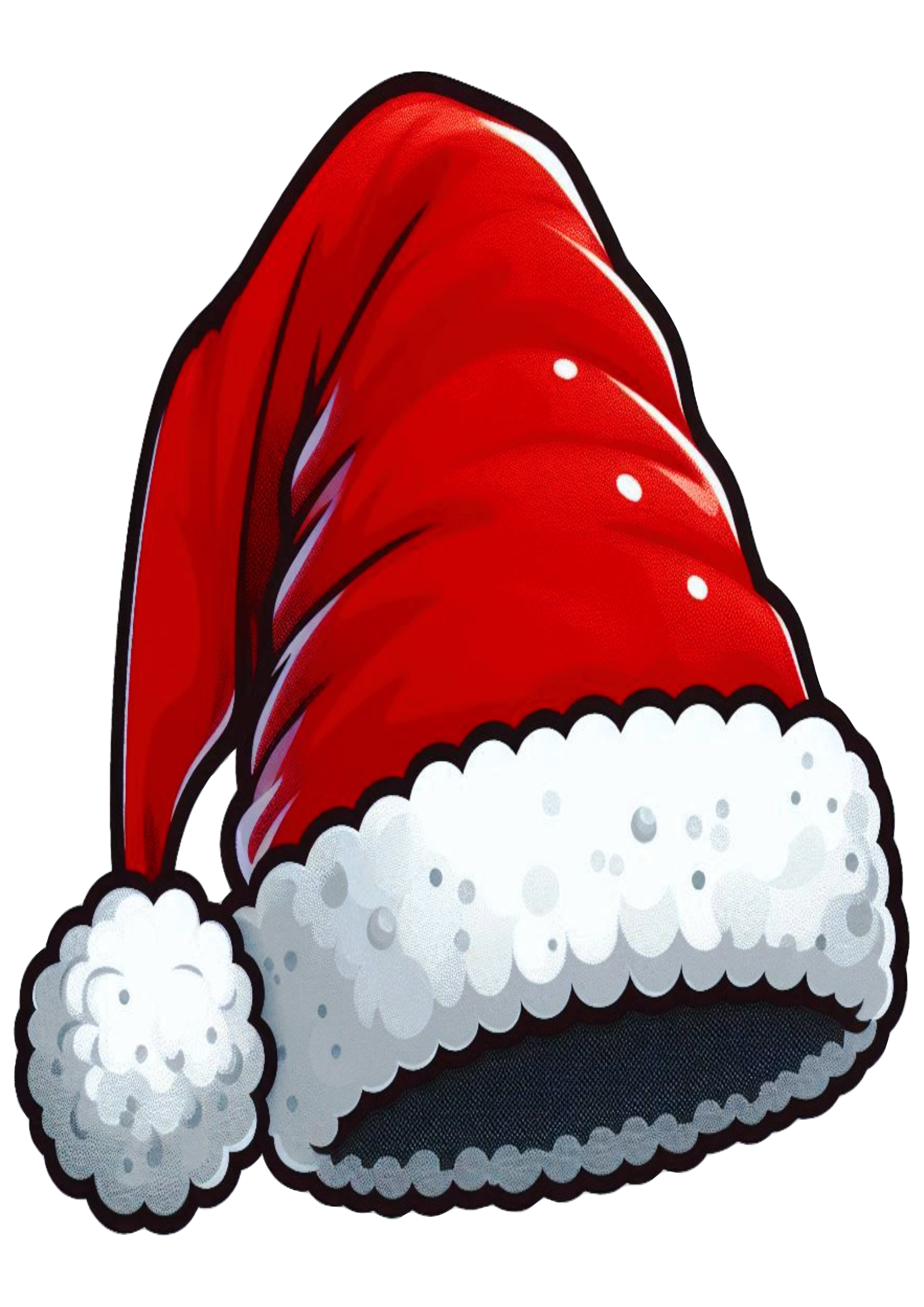 Illustration of Santa’s Hat: Perfect for Holiday Crafts PNG