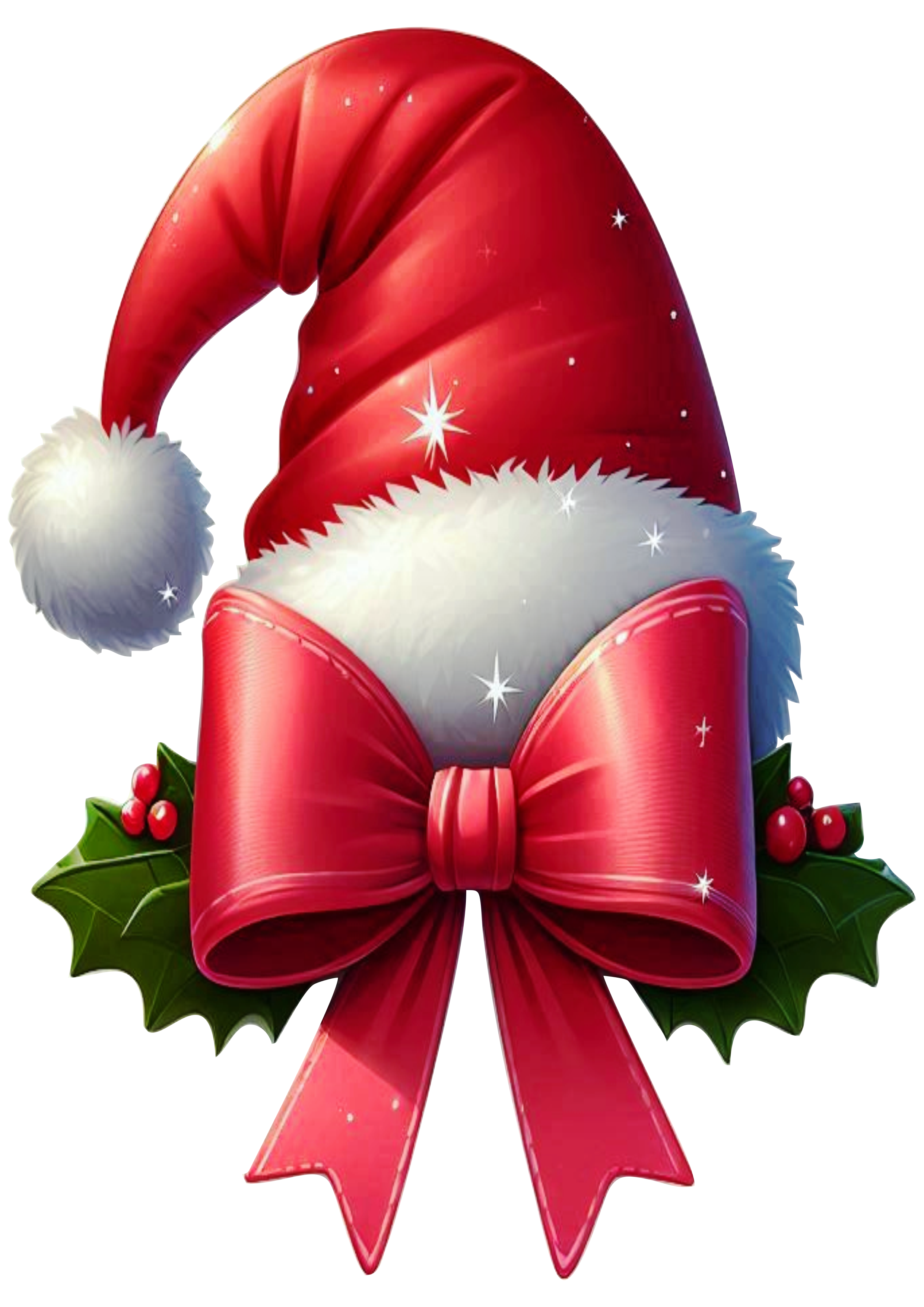 Christmas Santa Hat Illustration PNG