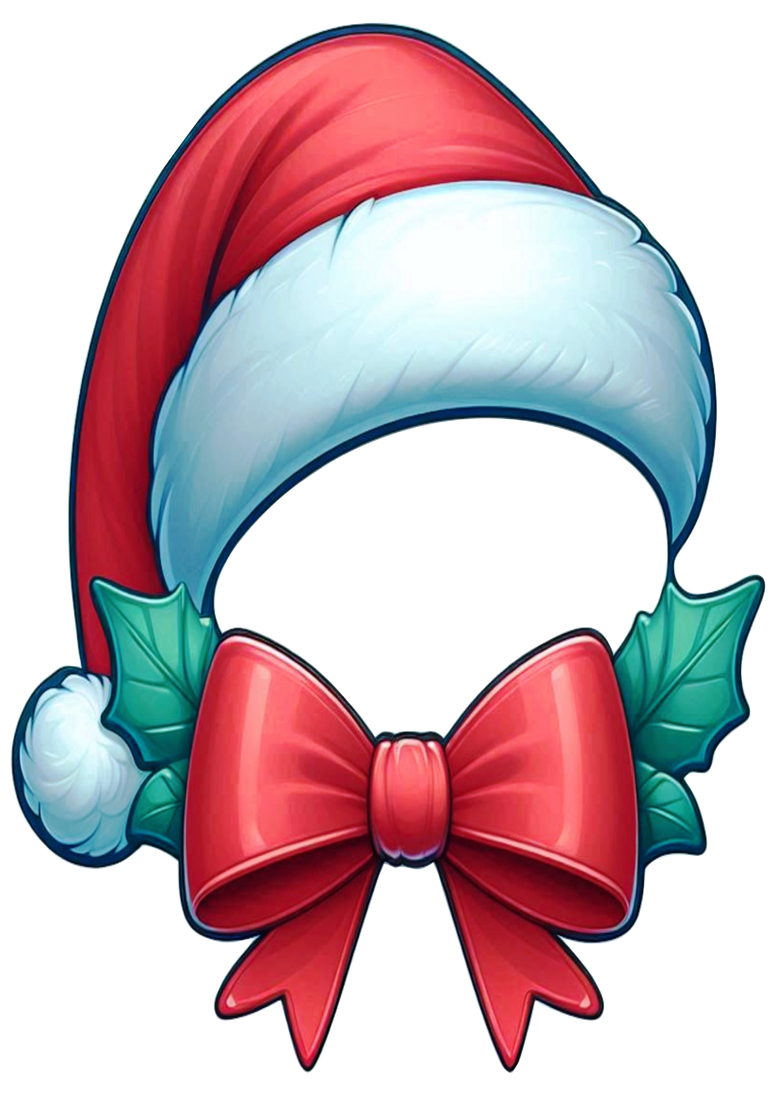 Christmas Santa Hat Illustration: Ideal for Festive Projects PNG