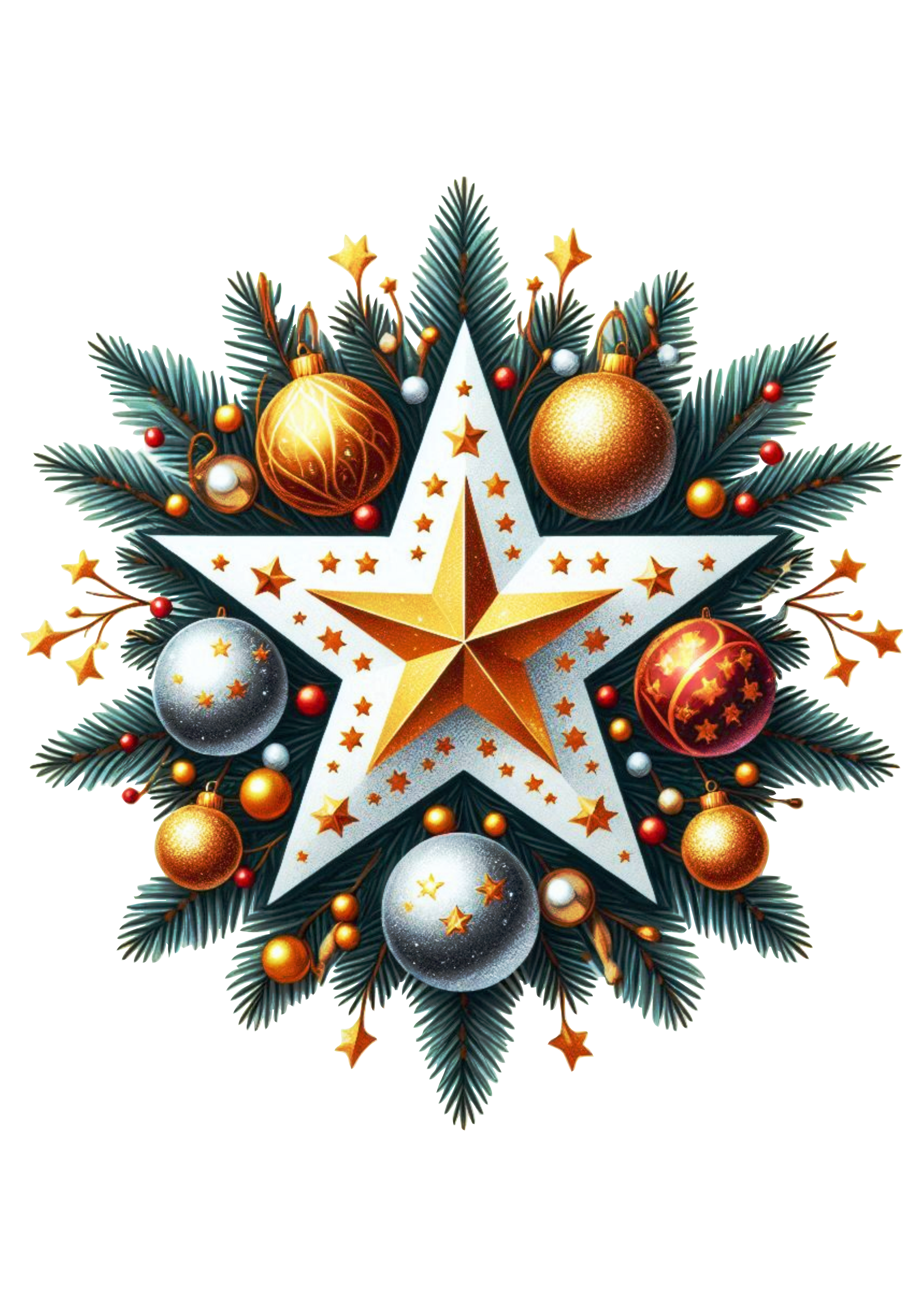 Add a Special Touch with This Christmas Tree Star PNG