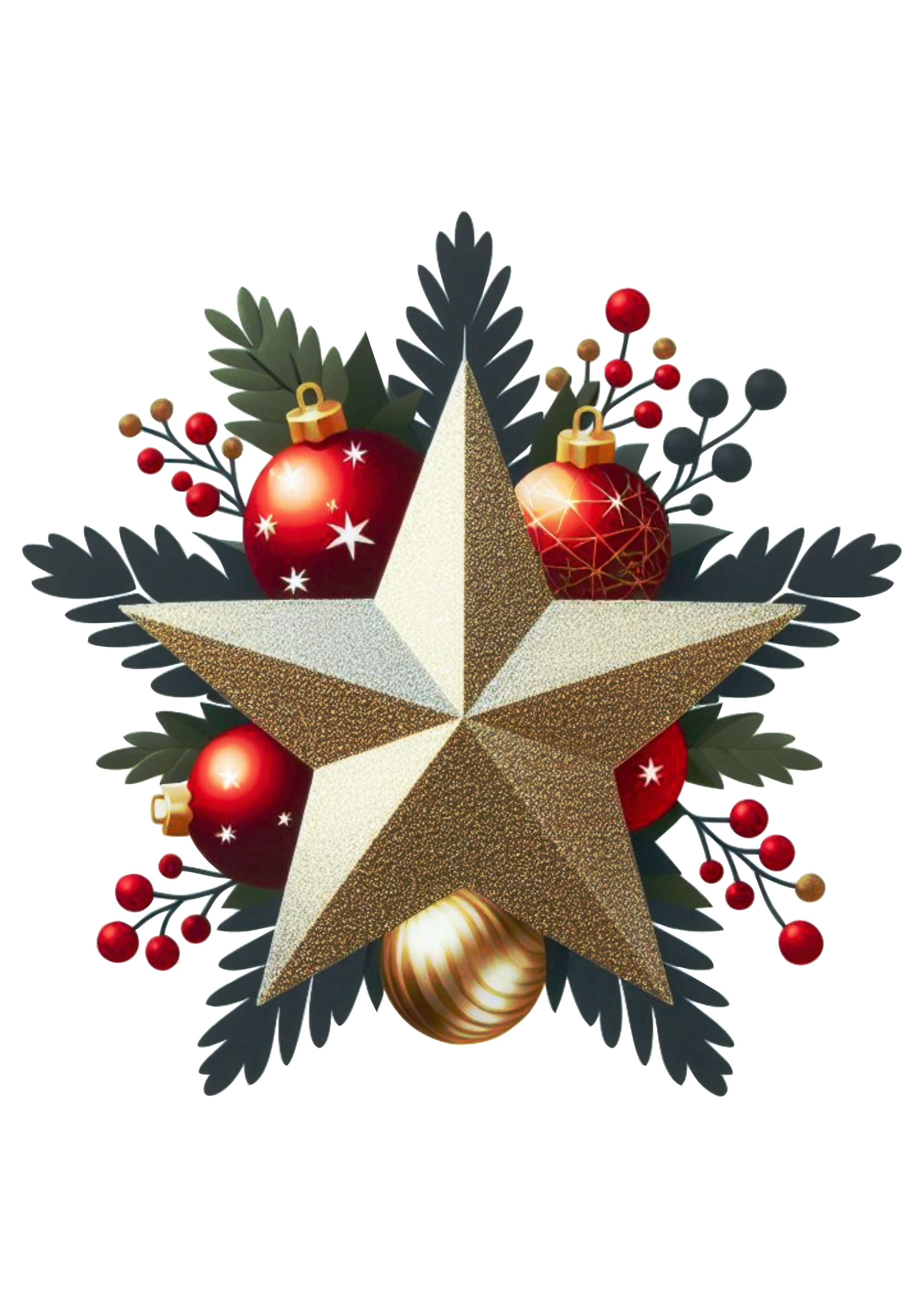 Highlight Your Tree with This Perfect Christmas Star PNG