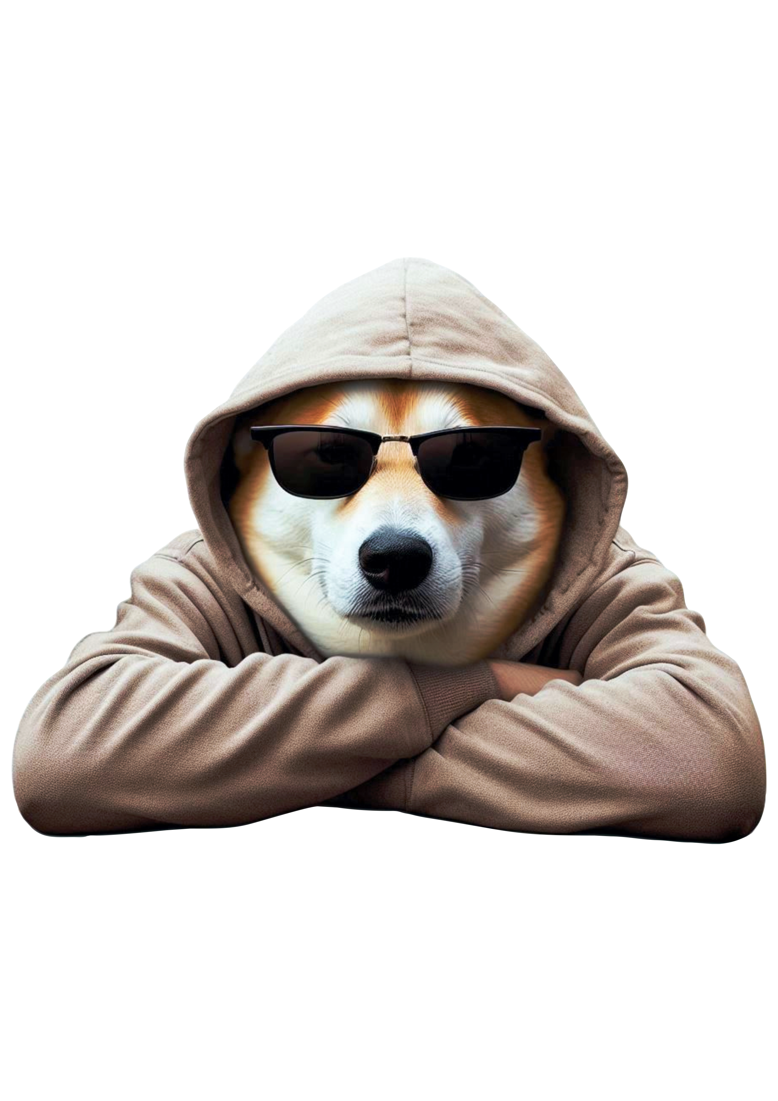 Relaxed Dog Pose: Ideal for Creating Hilarious Memes! Chill Guy PNG