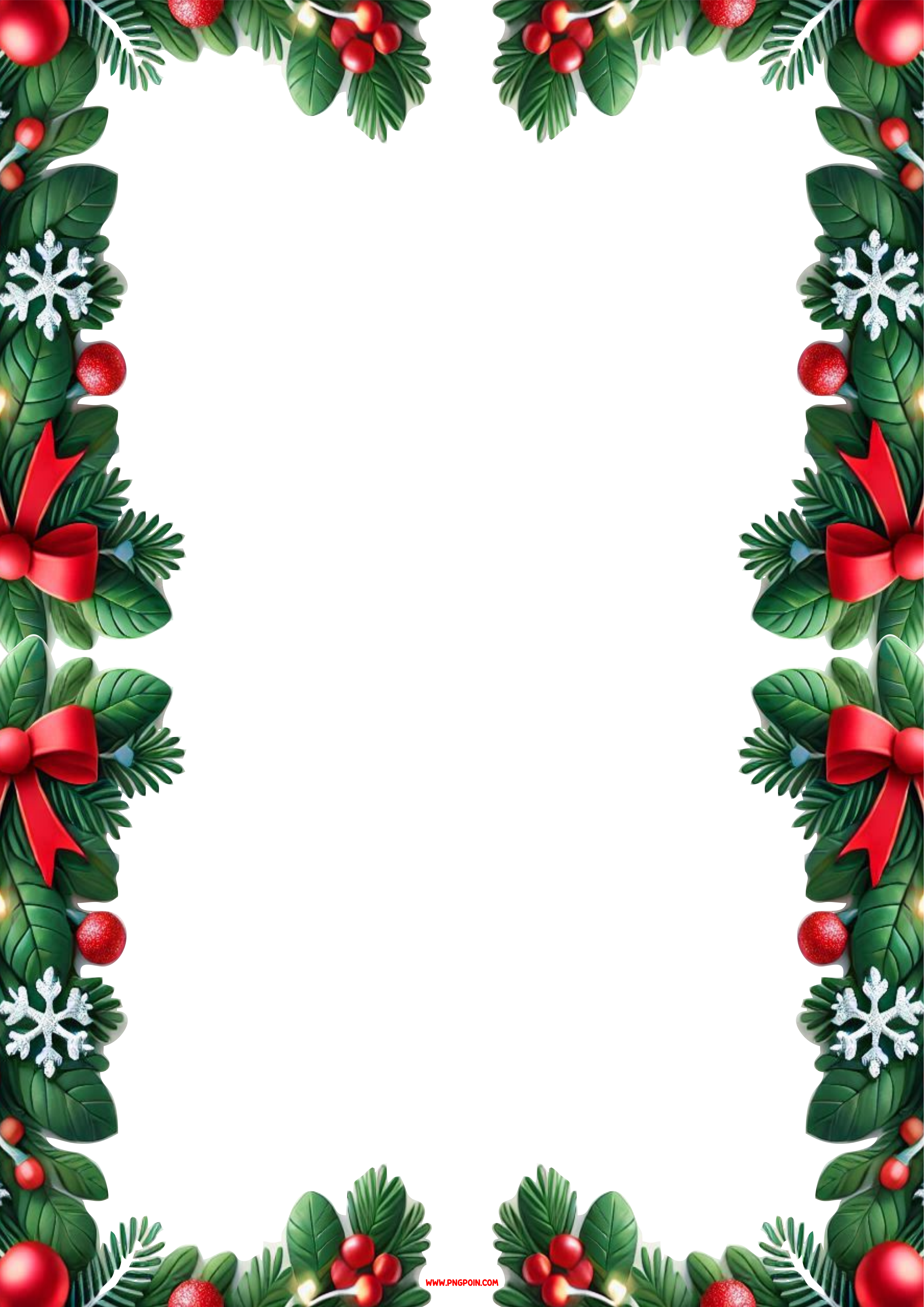 Christmas Photo Frame in PNG: Perfect for Your Pictures