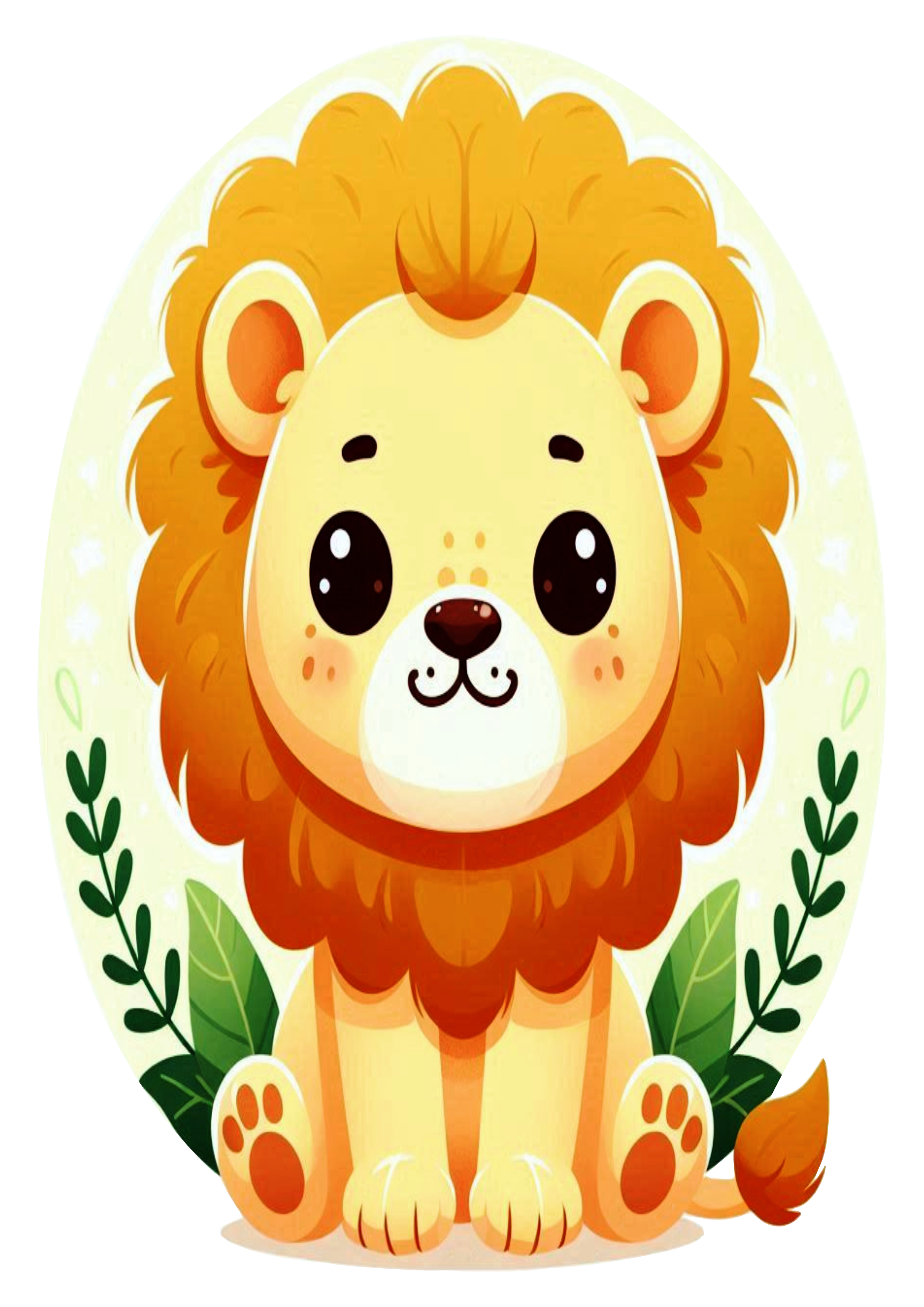 Lion Illustration: A Wild Touch for Decoration Projects PNG