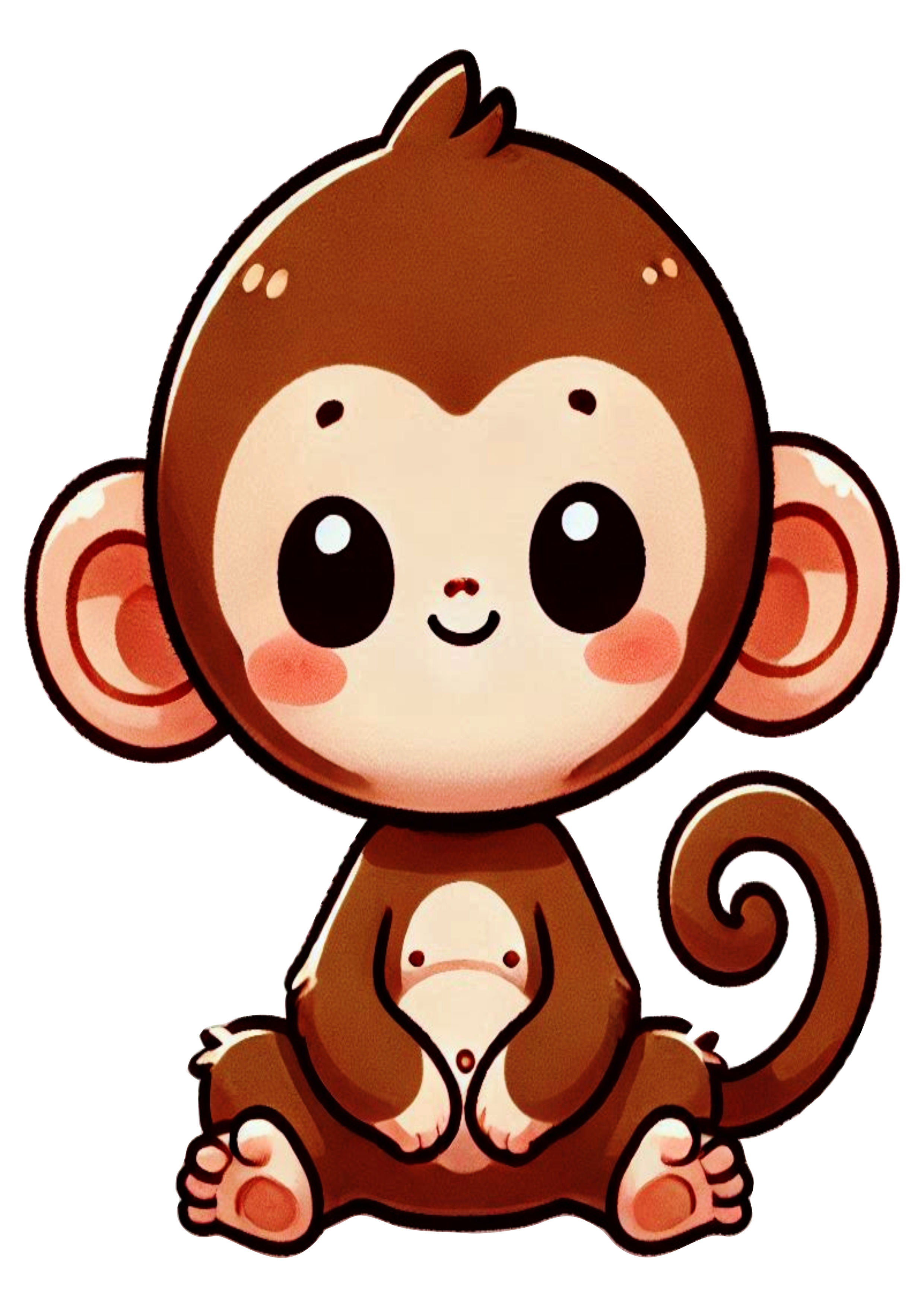 Monkey Drawing: Safari Decoration Ideas for Parties and Events PNG