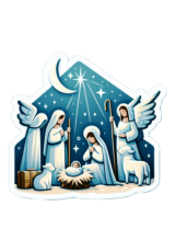 nativity scene Jesus Christ simple drawing1