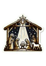 nativity scene Jesus Christ simple drawing4