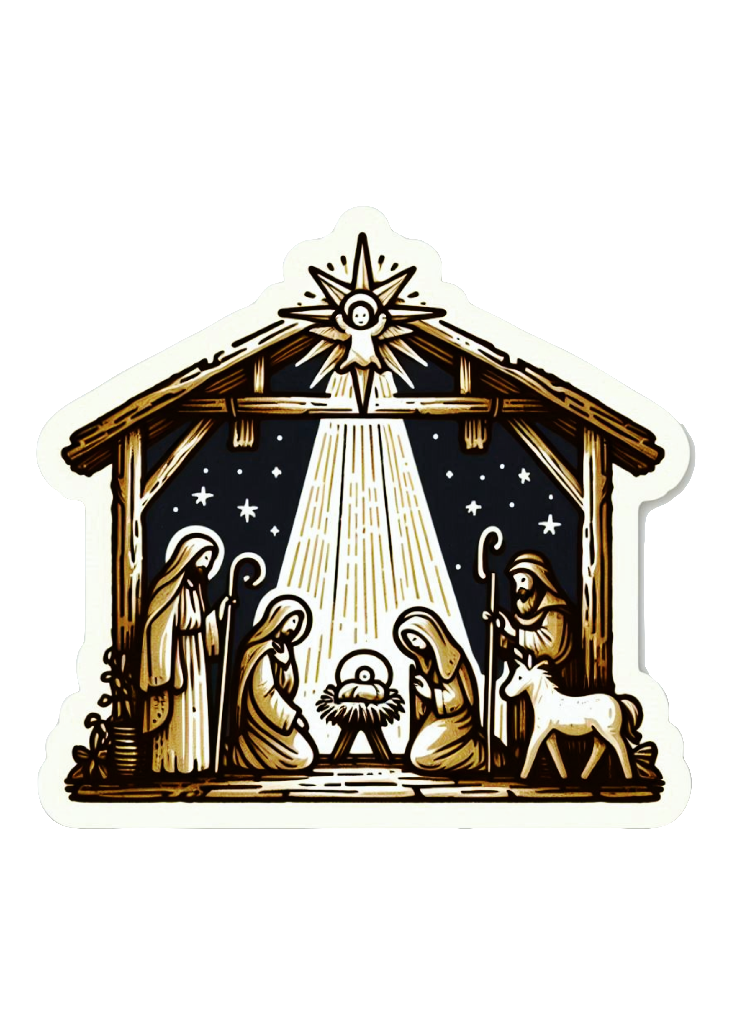 Nativity Illustration: A Beautiful Representation of Christ’s Birth PNG