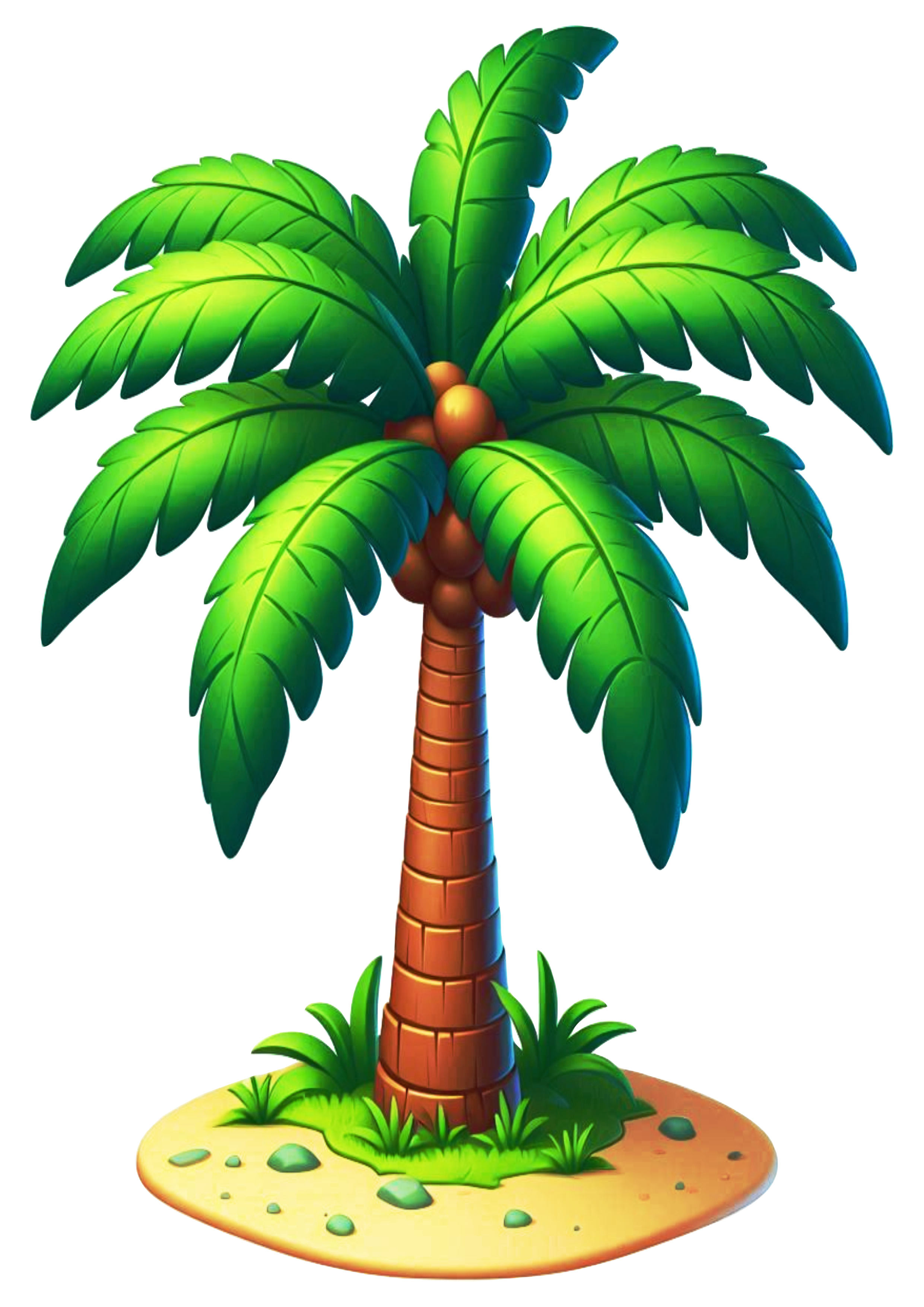 Palm Tree PNG: Transparent Background Image for Creative Projects