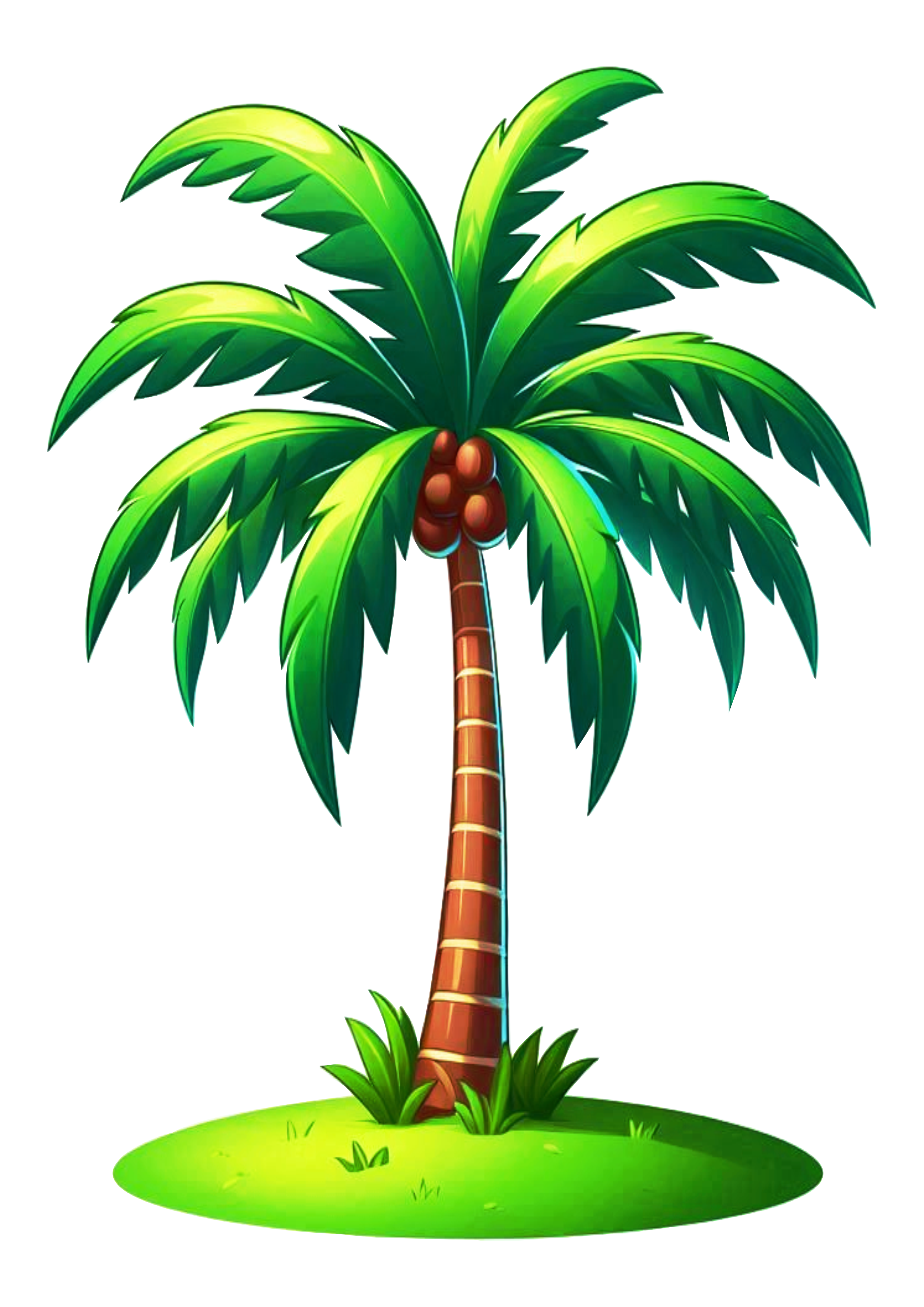 Palm Tree Drawing in PNG: Ideal for Digital Decoration