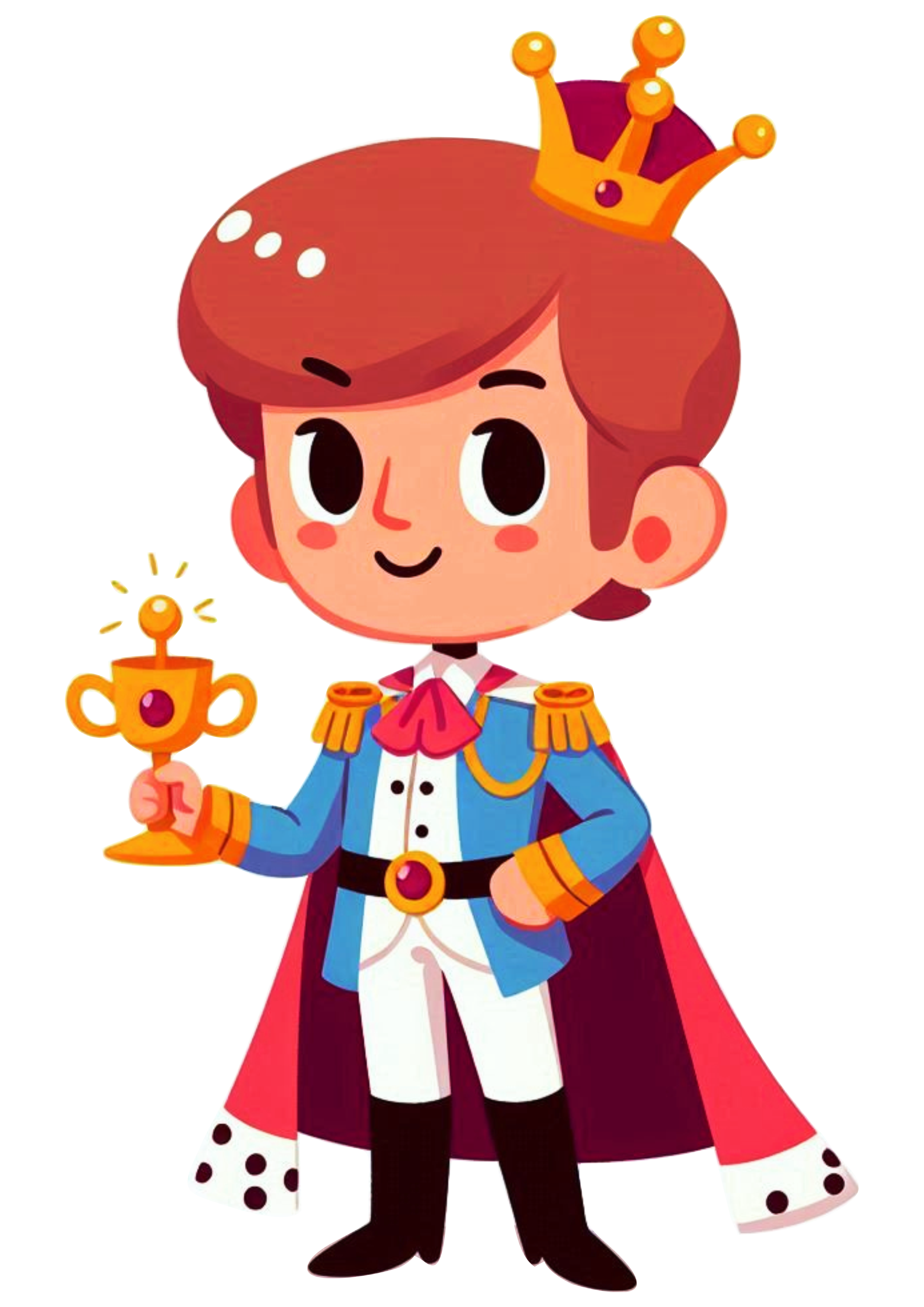 Boy in Prince Outfit PNG