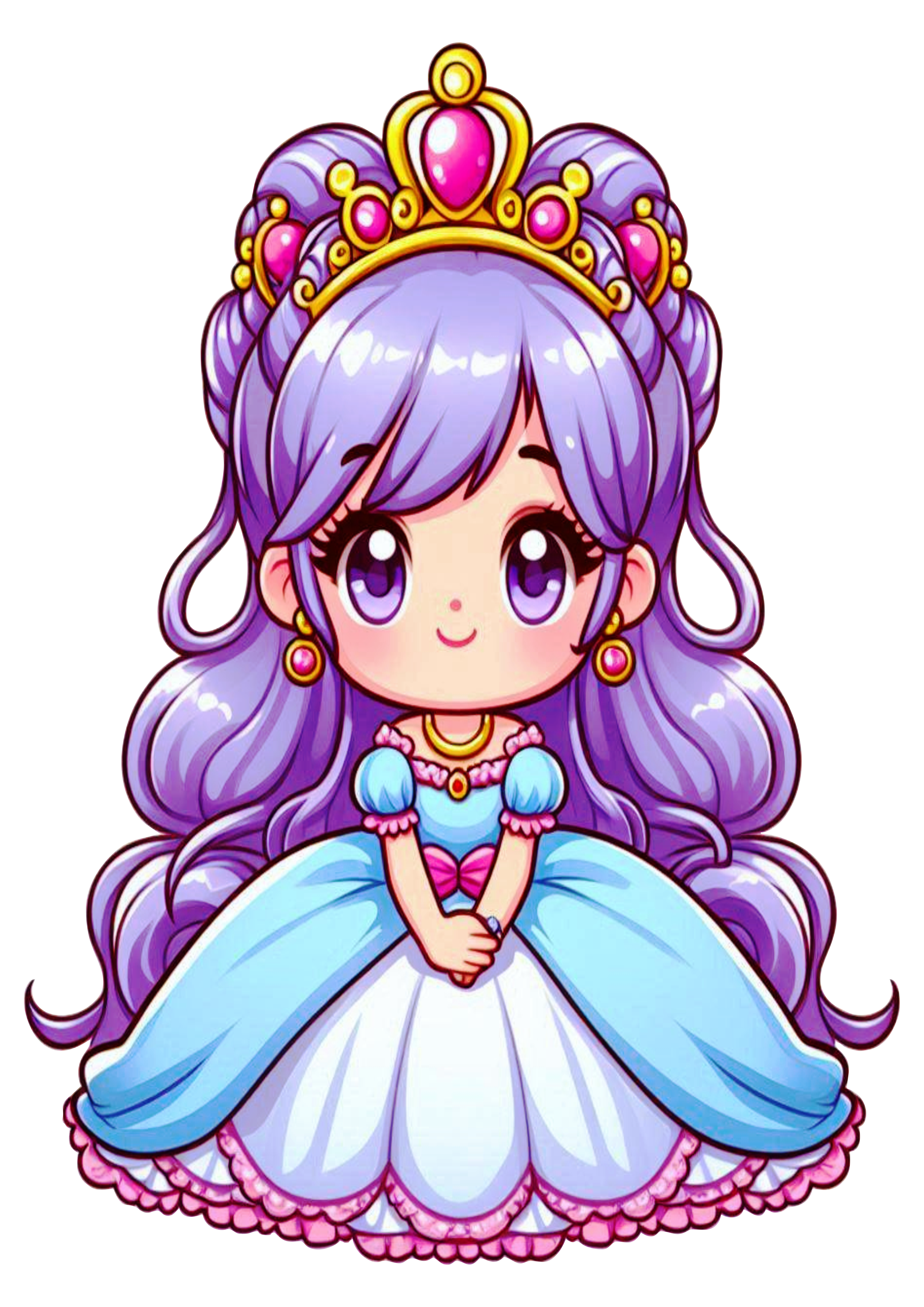 PNG Artwork: Princess Girl with Transparent Background