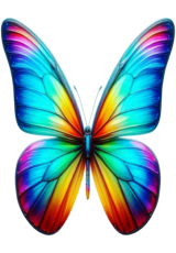 rainbow butterfly