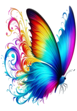 rainbow butterfly5