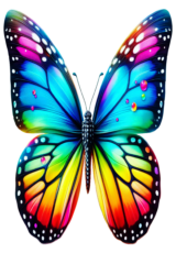 rainbow butterfly6