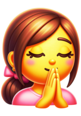 religious emoji praying prayer