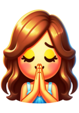 religious emoji praying prayer4