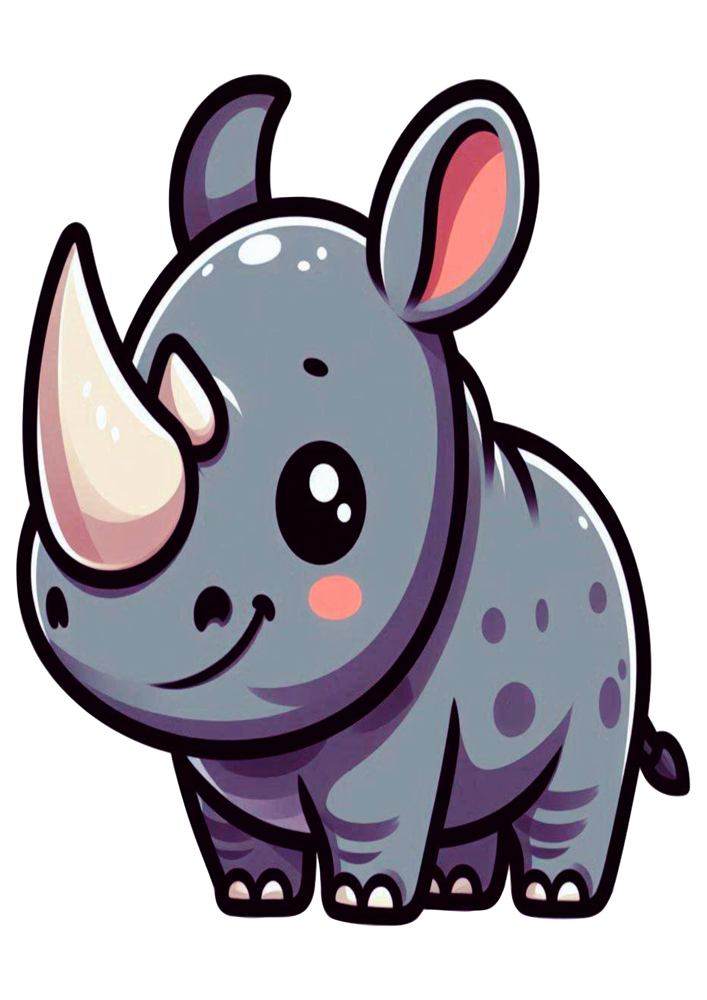 Rhinoceros Drawing: Creative Safari Decoration PNG