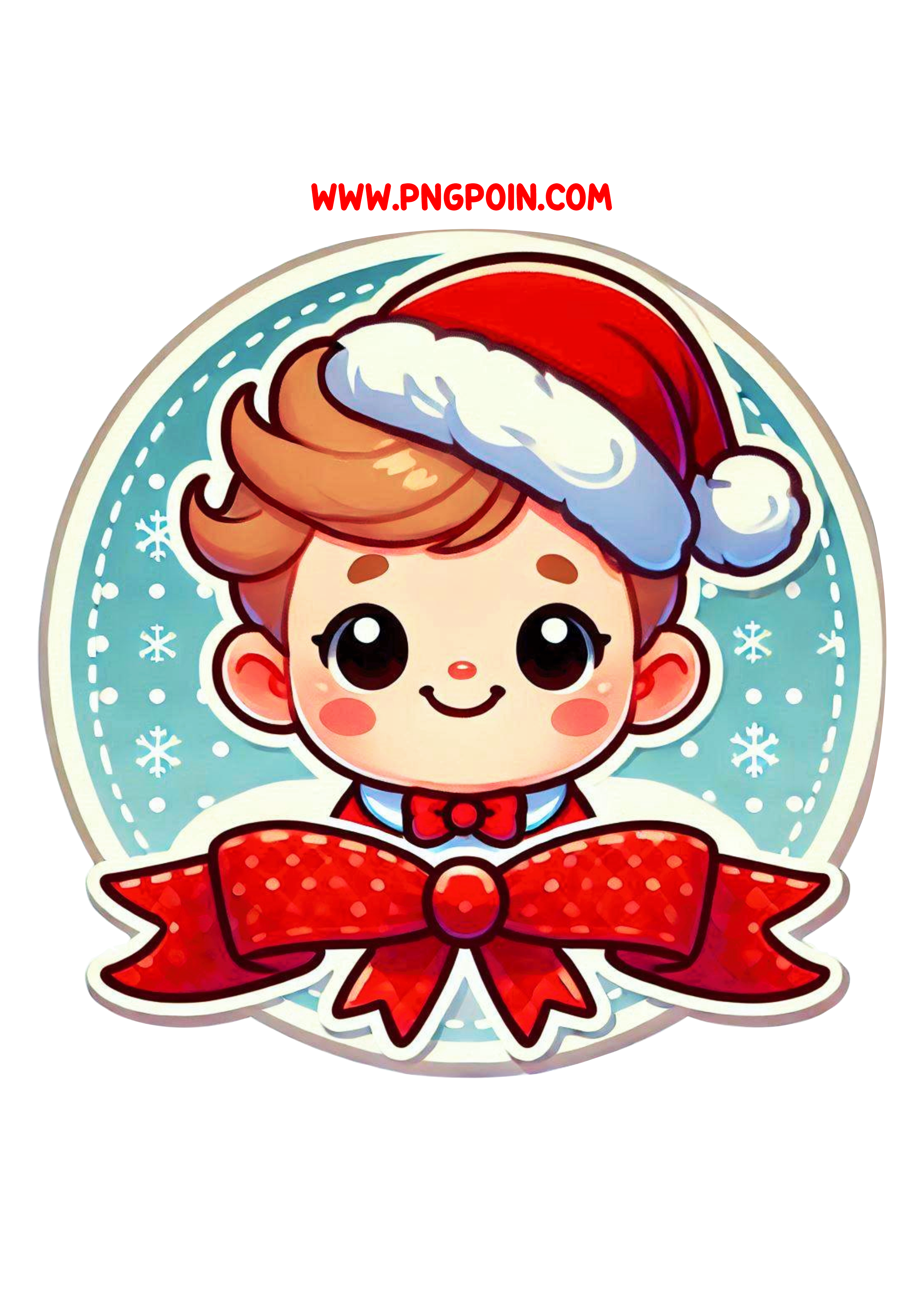 Baby in Christmas Outfit PNG