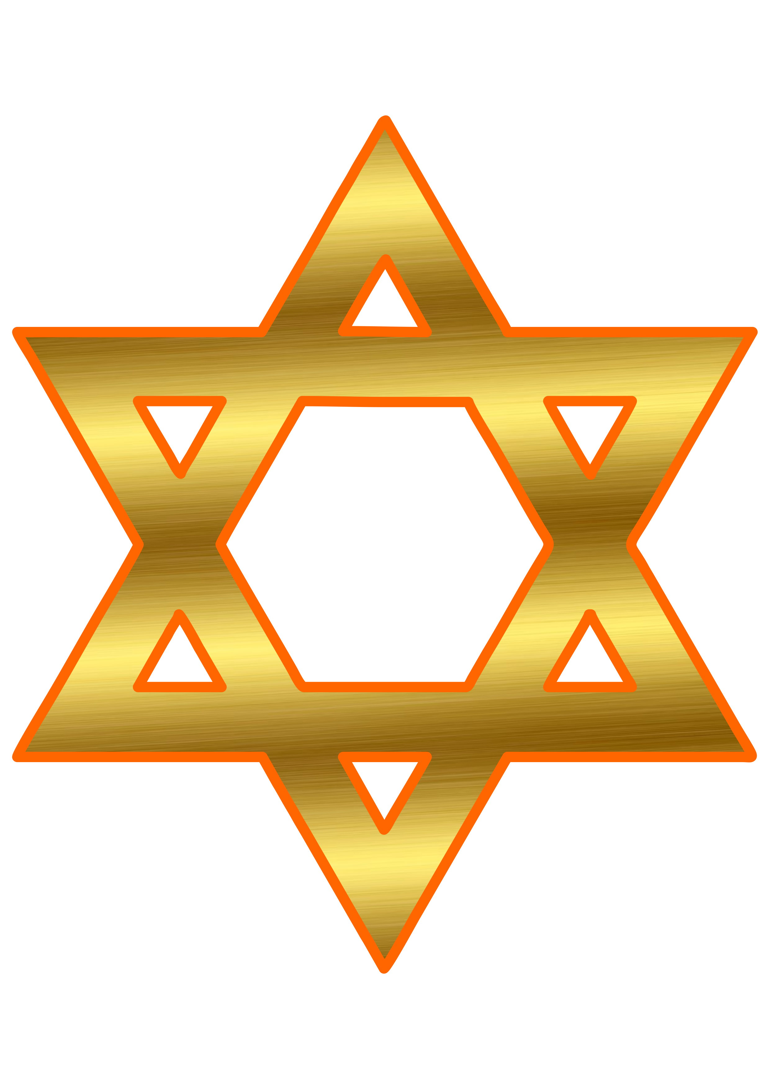 Star of David Golden PNG – Free Image for Graphic Use