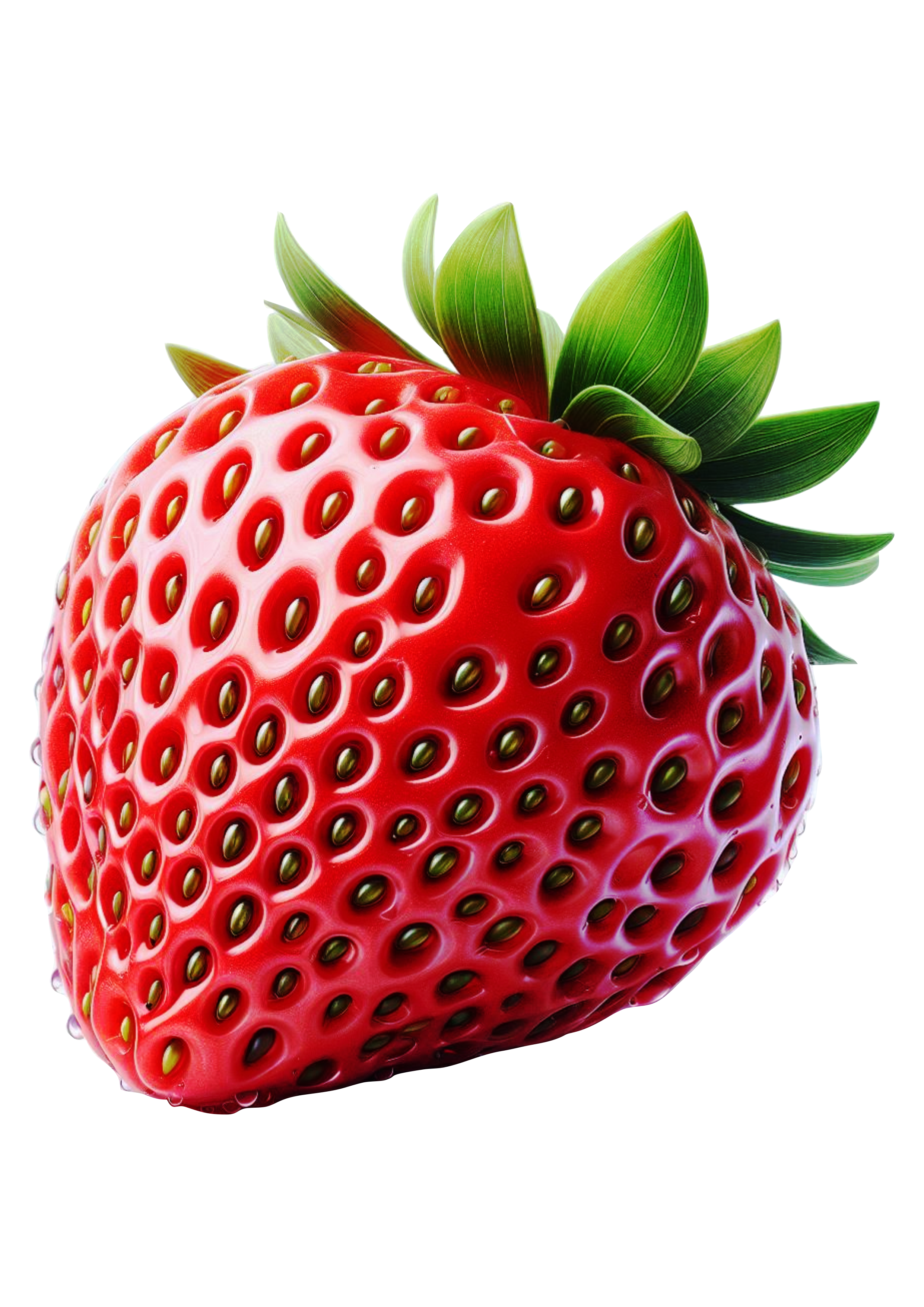 Strawberry Image with Transparent Background PNG