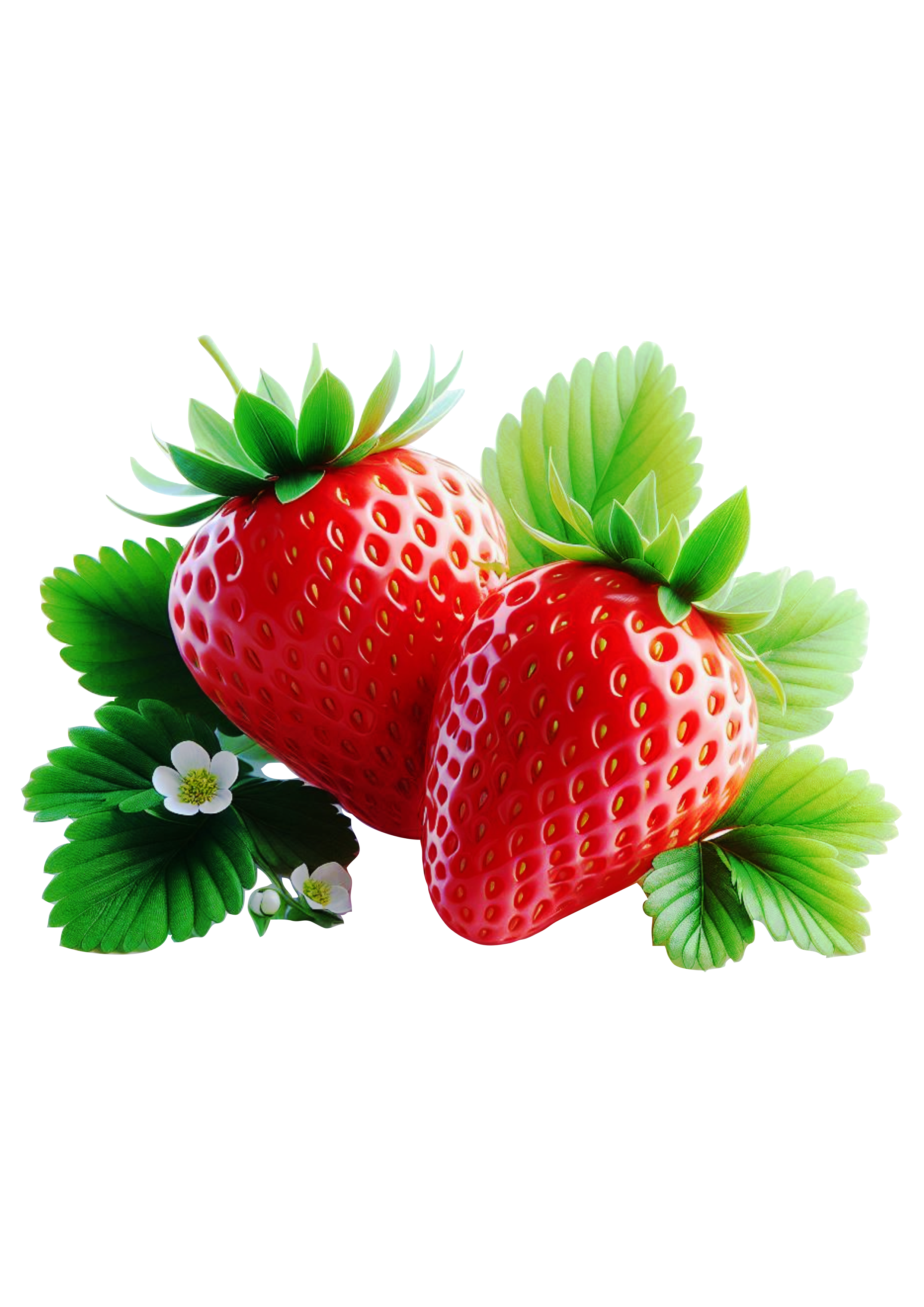 Strawberry PNG Art: Versatile Transparent Background Image