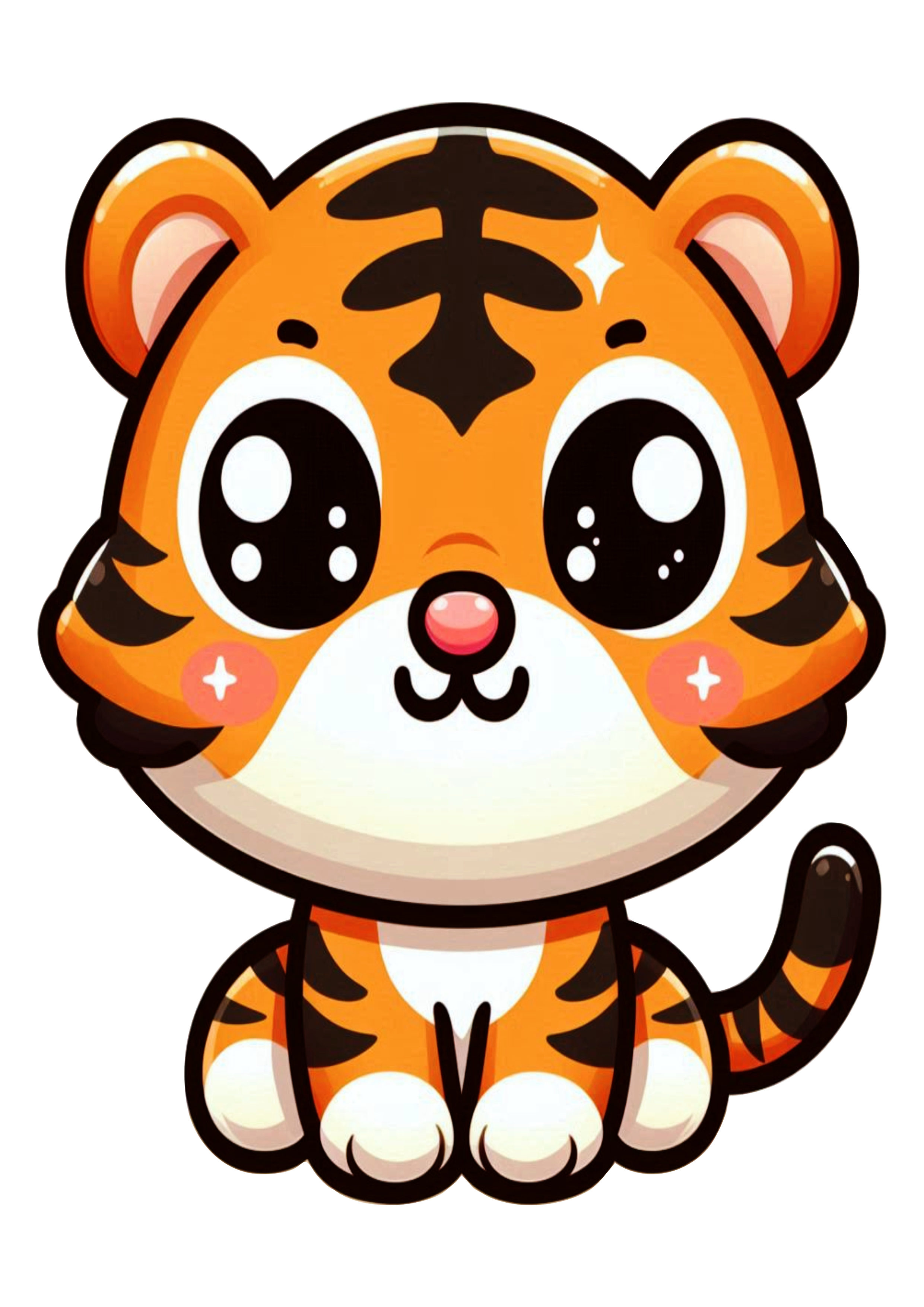 Tiger Illustration for Party and Home Decorations PNG