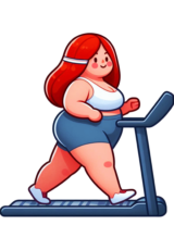 woman walking in treadmill6