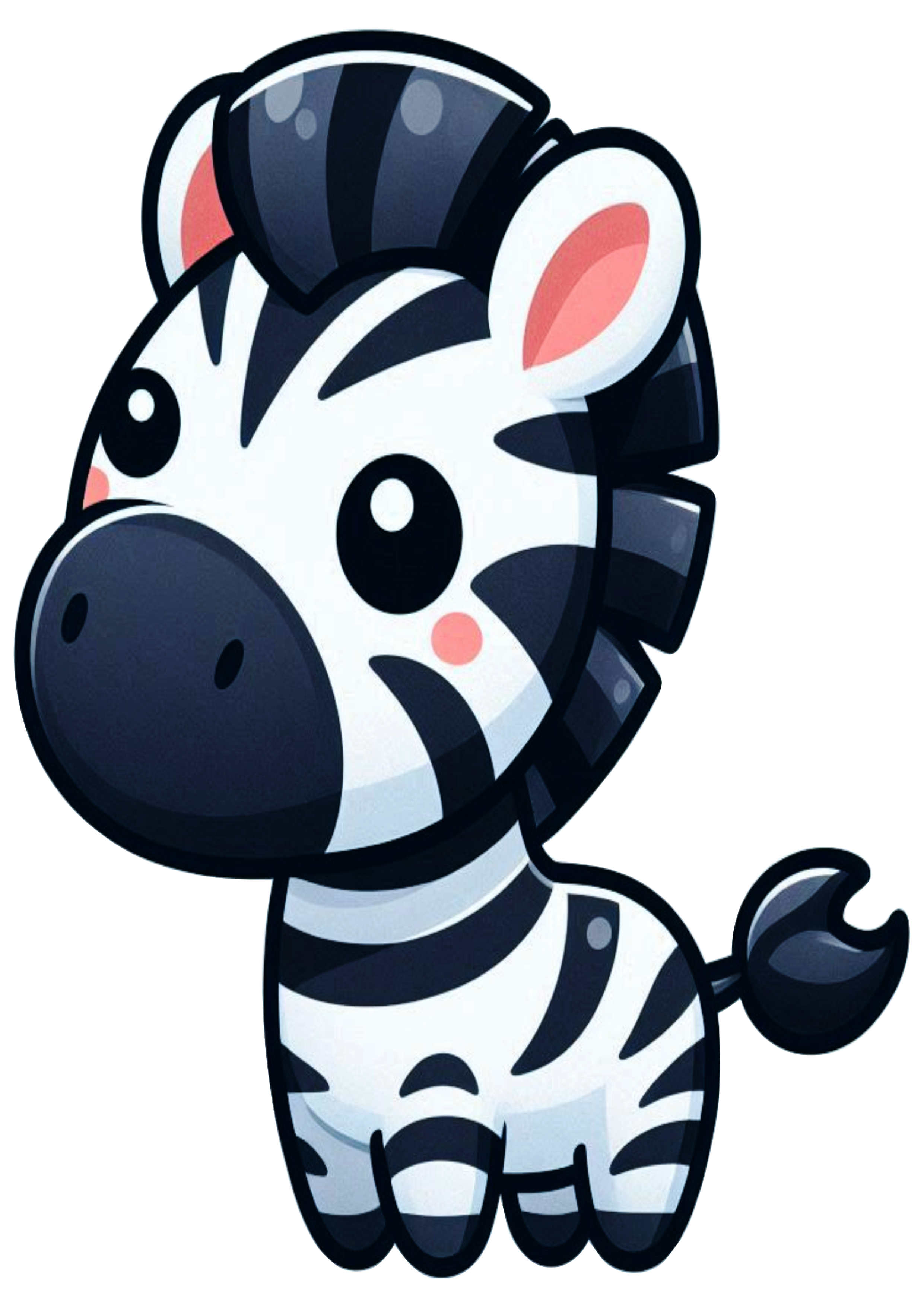 Zebra Illustration PNG for Thematic Designs