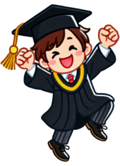 Graduation Gown Academic Dress cartoon34