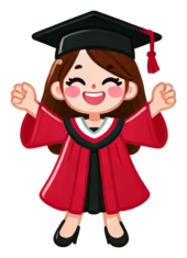 Graduation Gown Academic Dress cartoon7