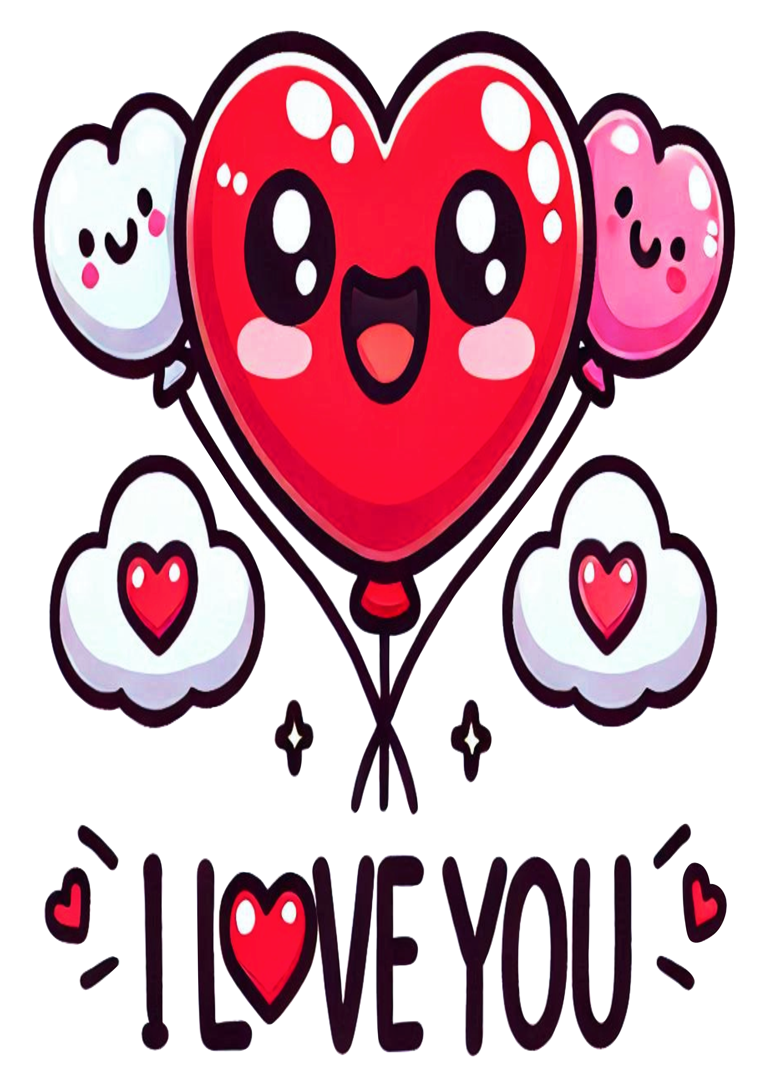 Romantic Balloon Design for Valentine’s Day: Perfect PNG Artwork