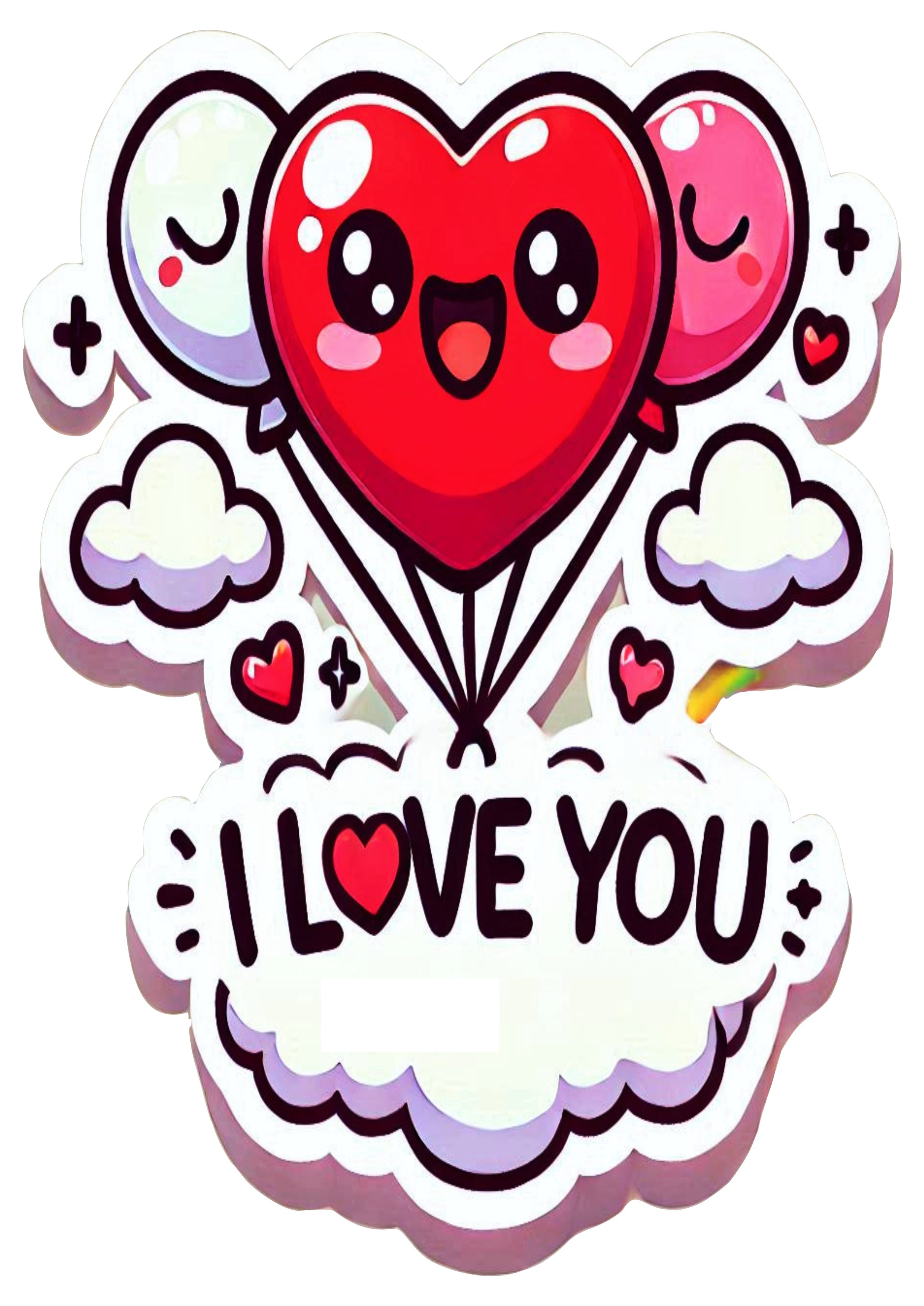 Valentine’s Balloons: Cute Drawing for Creative Designs in PNG