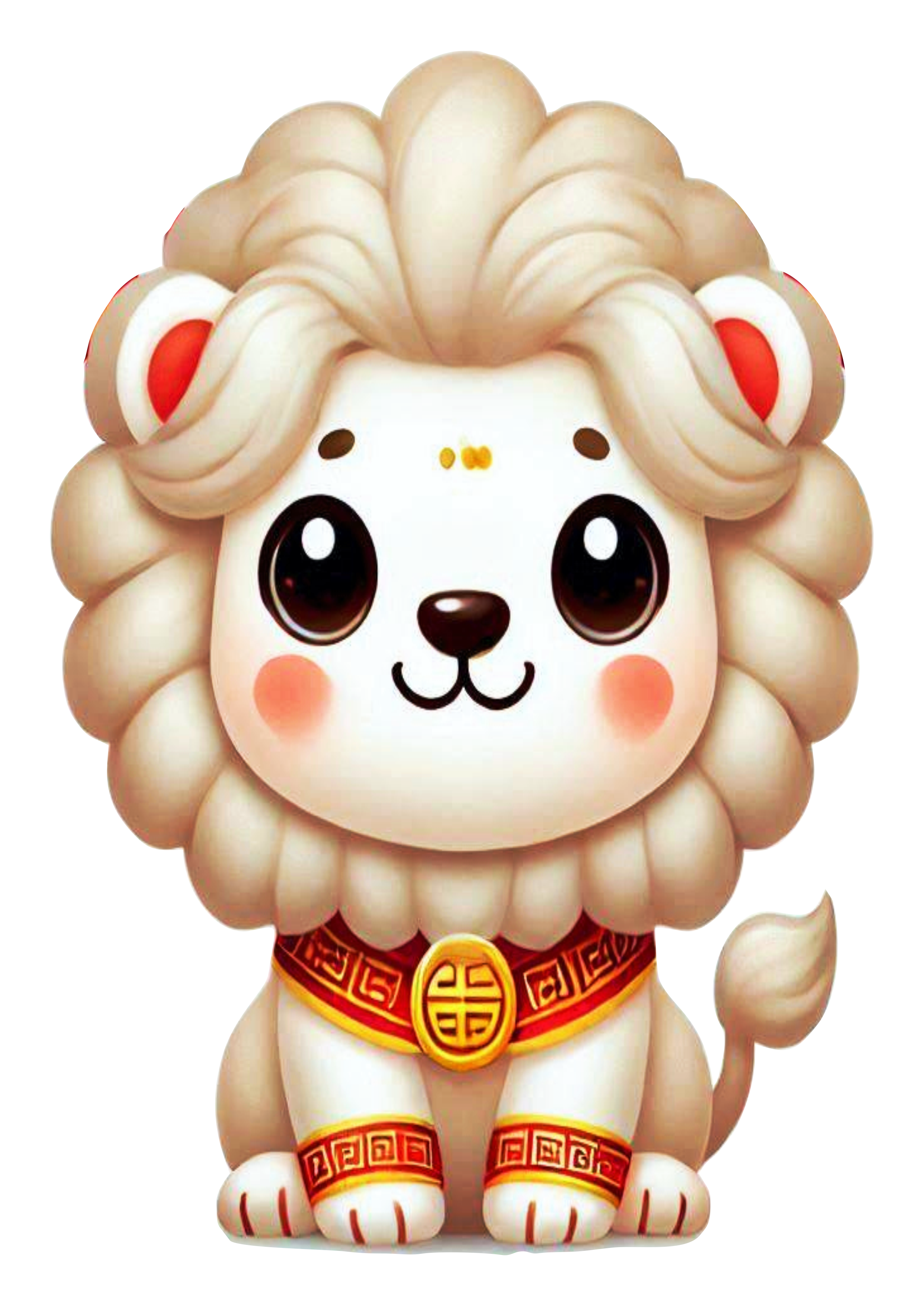 Decorative Chinese New Year Lion PNG: Ideal for Creative Projects