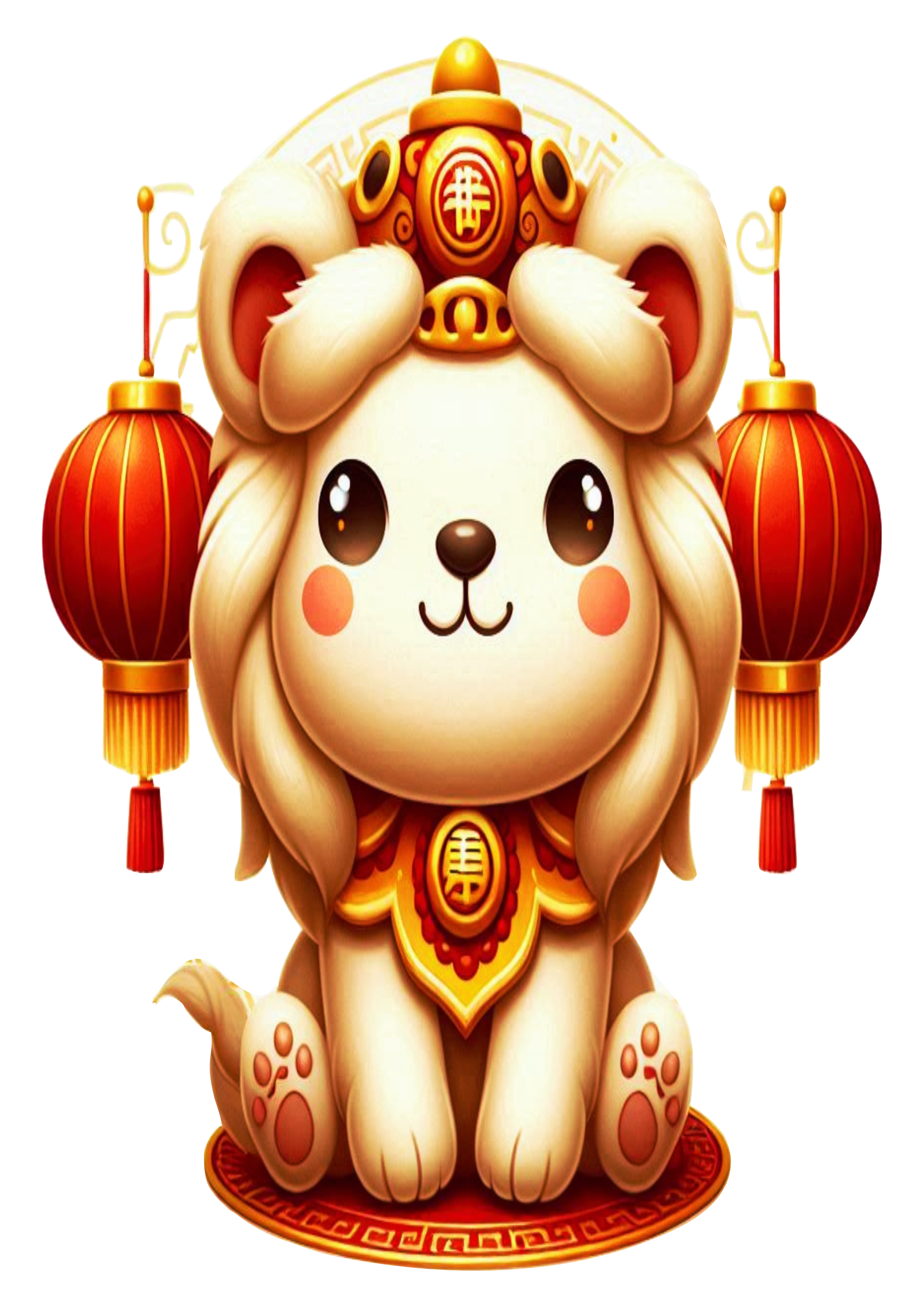 Chinese New Year Lion Artwork: Perfect for Festive Designs PNG