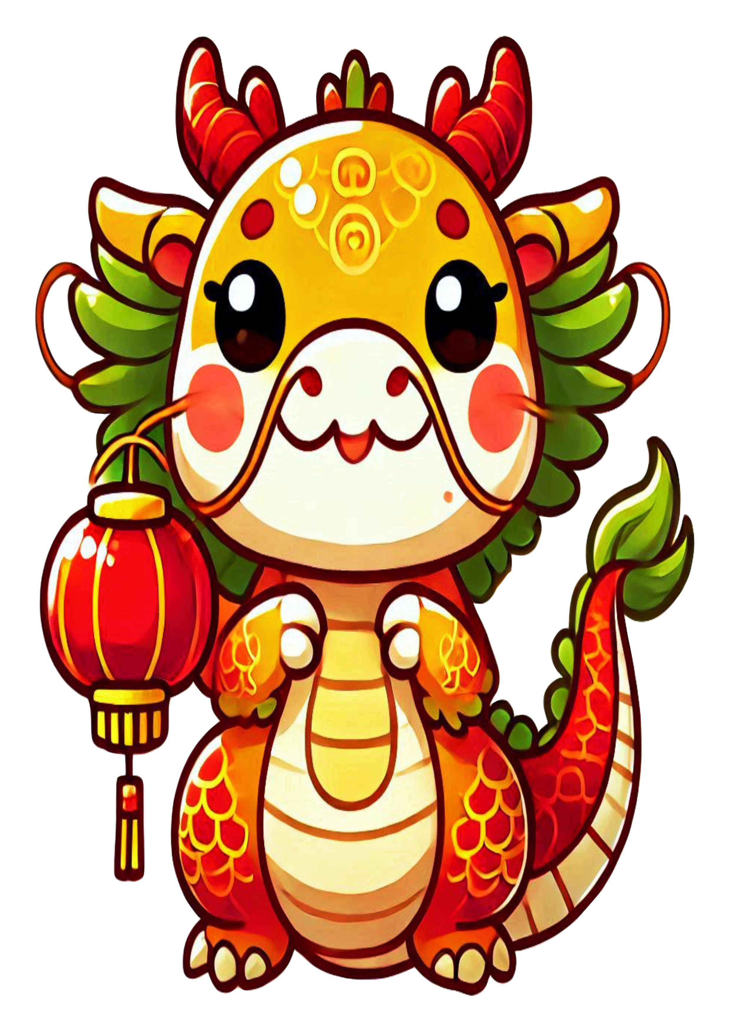 Chinese New Year Dragon: PNG Image for Decoration and Crafts