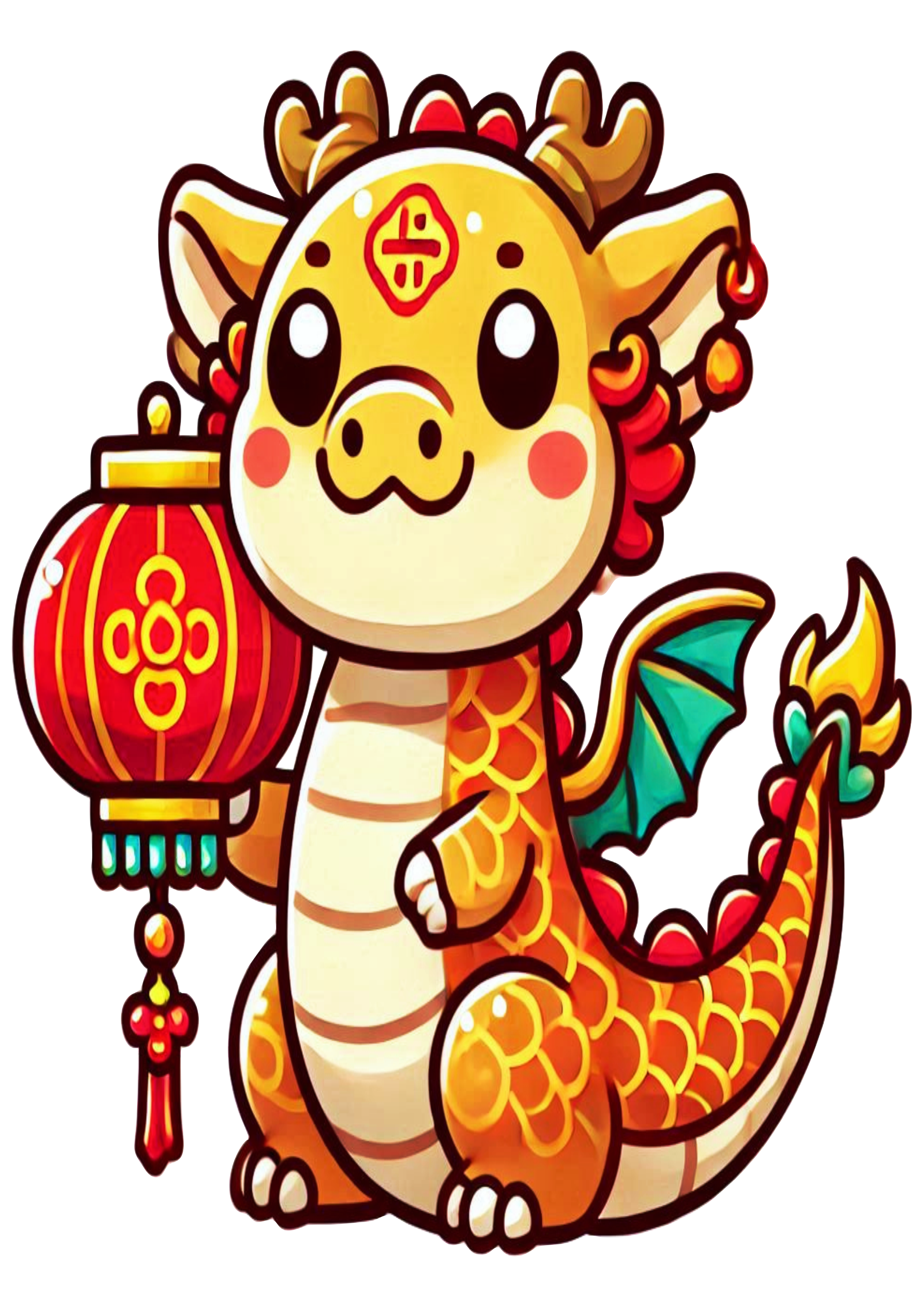 Dragon Illustration for Chinese New Year PNG