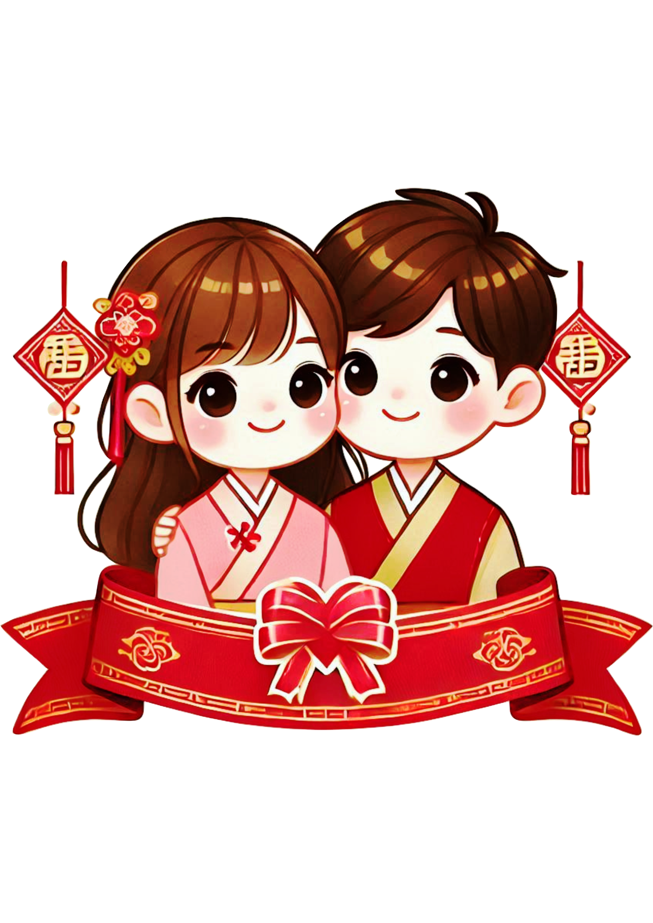 Festive Chinese New Year Decoration: Download PNG Image