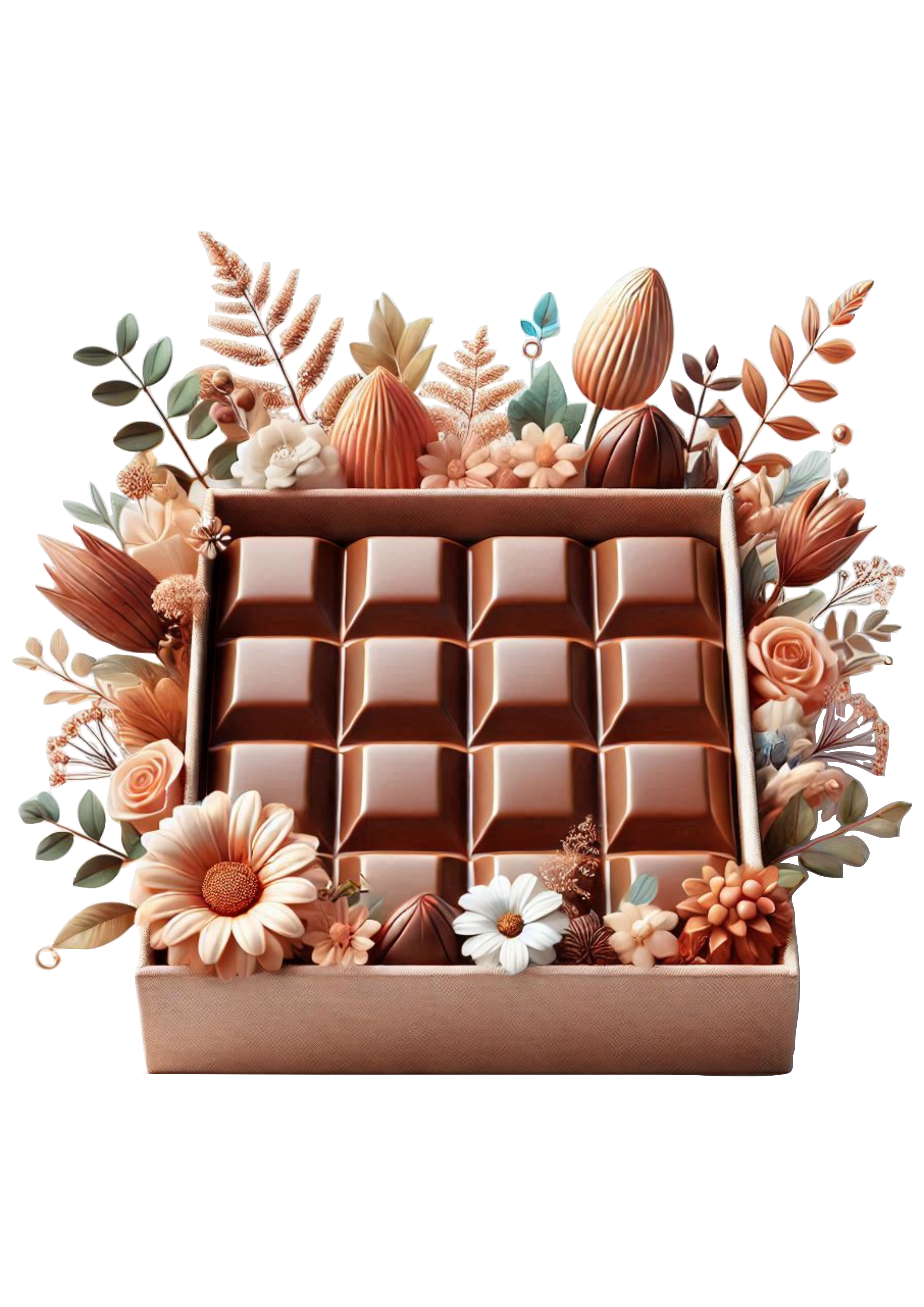 Chocolate Box: Perfect Image for Shops and Creative Graphics PNG