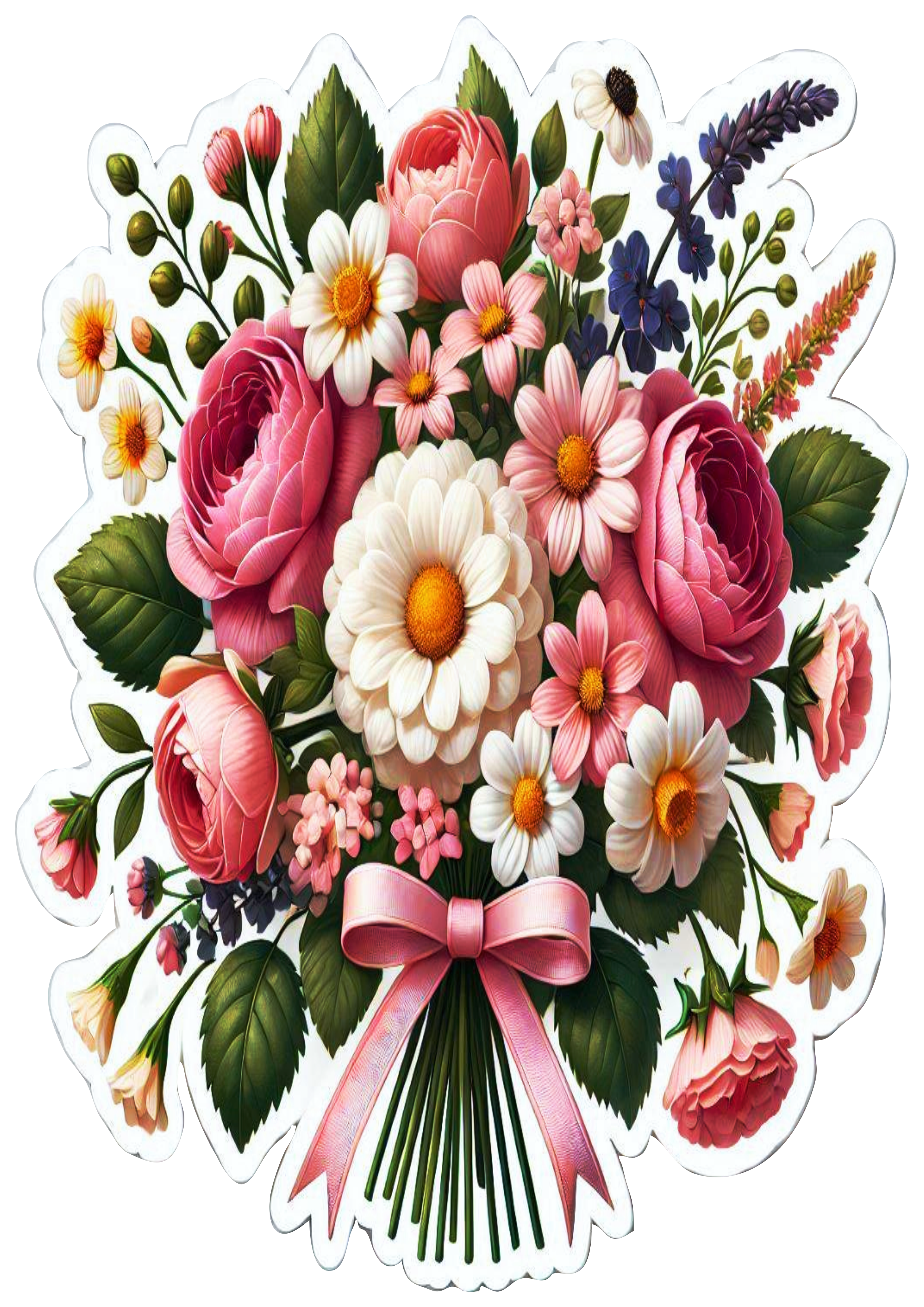 Flower arranging nature decor beatutiful sticker free PNG