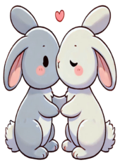 kiss rabbit cute image3