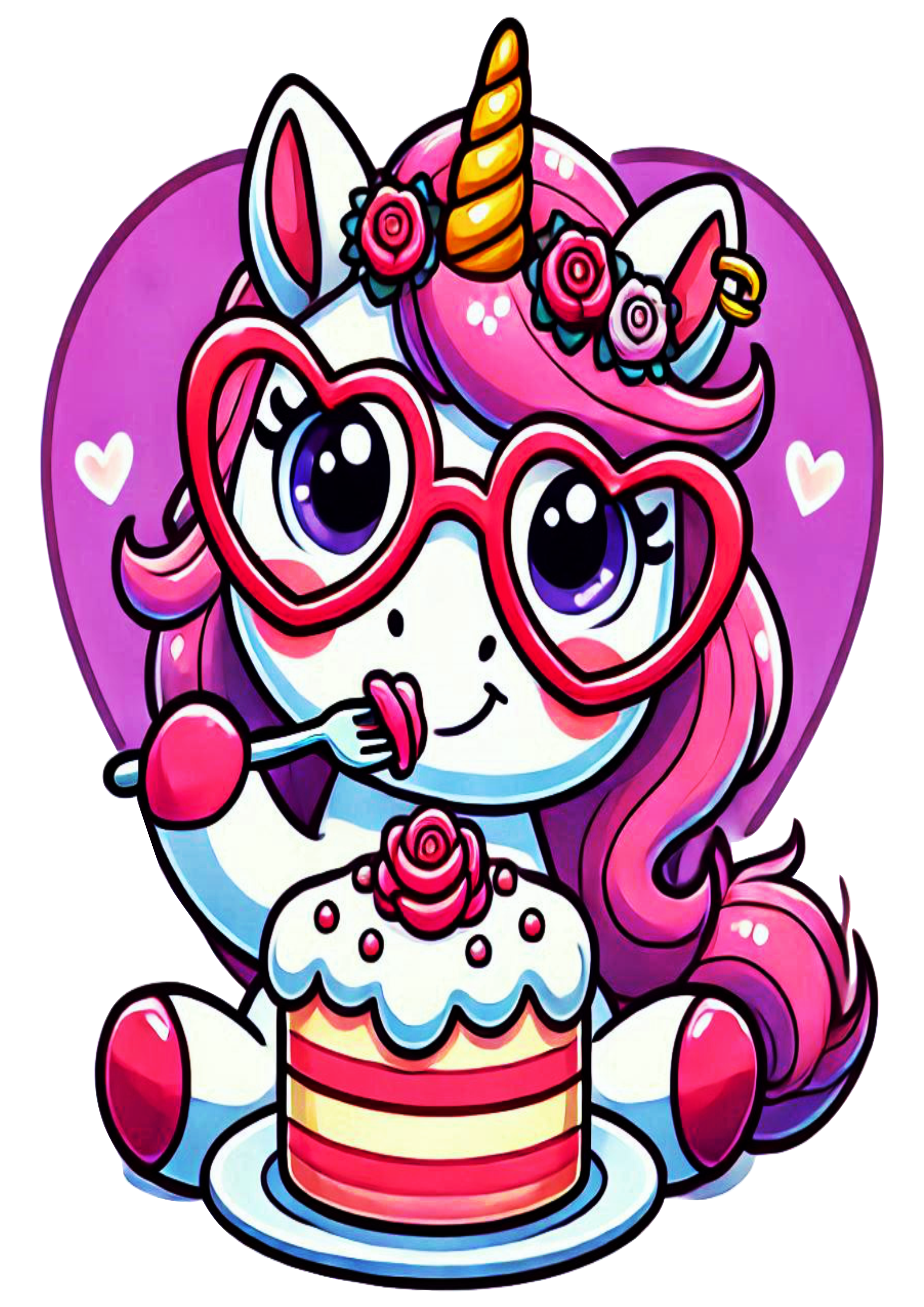 Cute unicorn simple drawing PNG