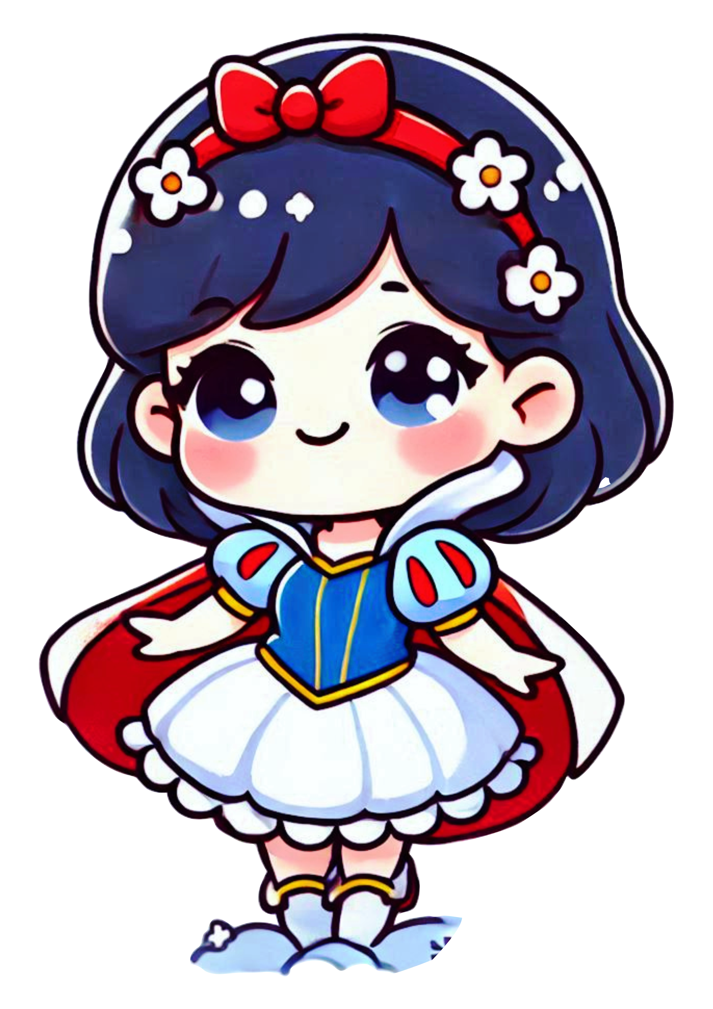 Snow white illustration cartoon PNG