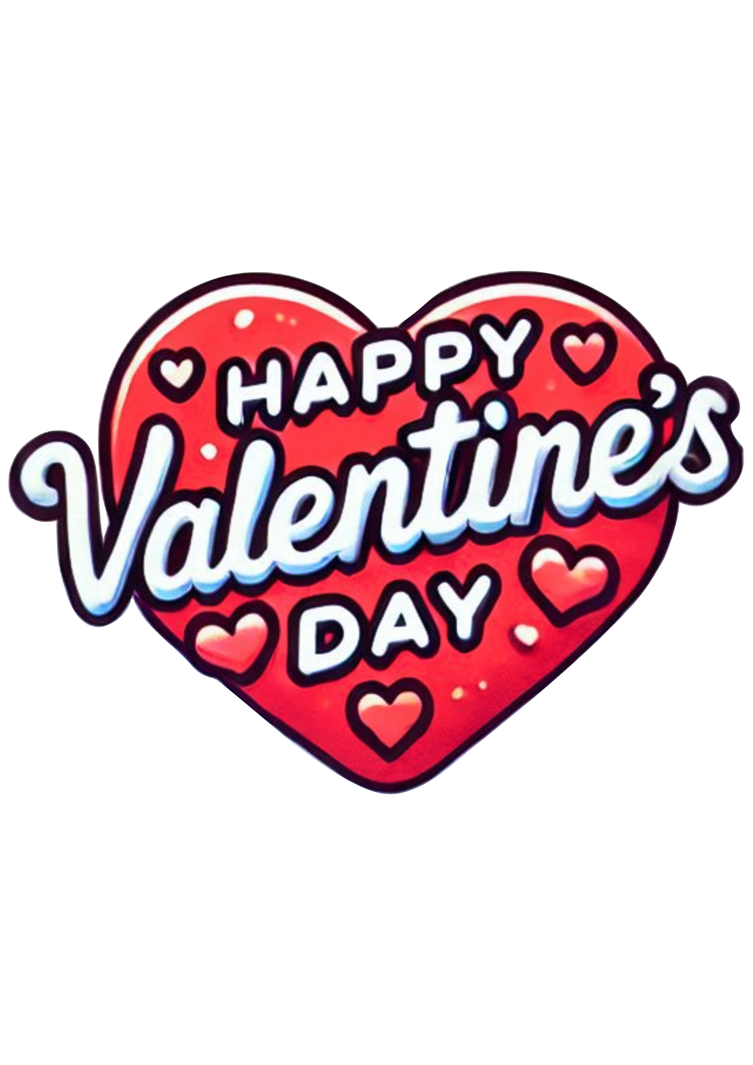 Happy valentines day hear with flowers lovers sticker PNG