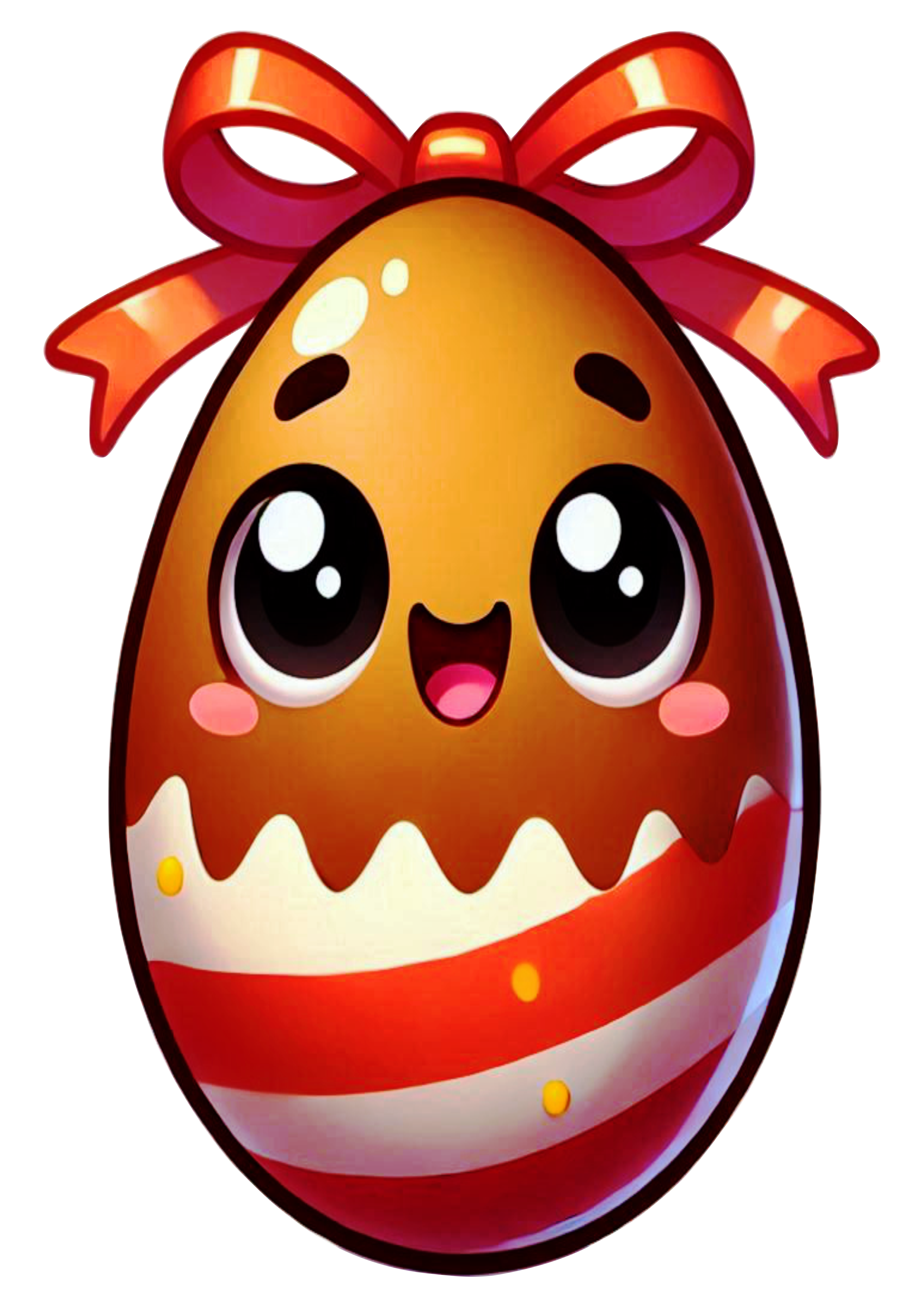 Easter Egg simple design for print and decoration PNG