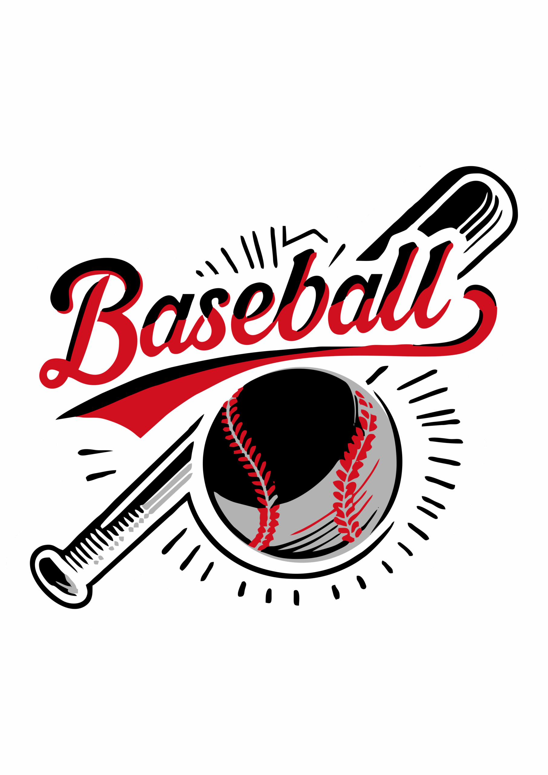 Baseball Logo PNG Minimalist Sports Design
