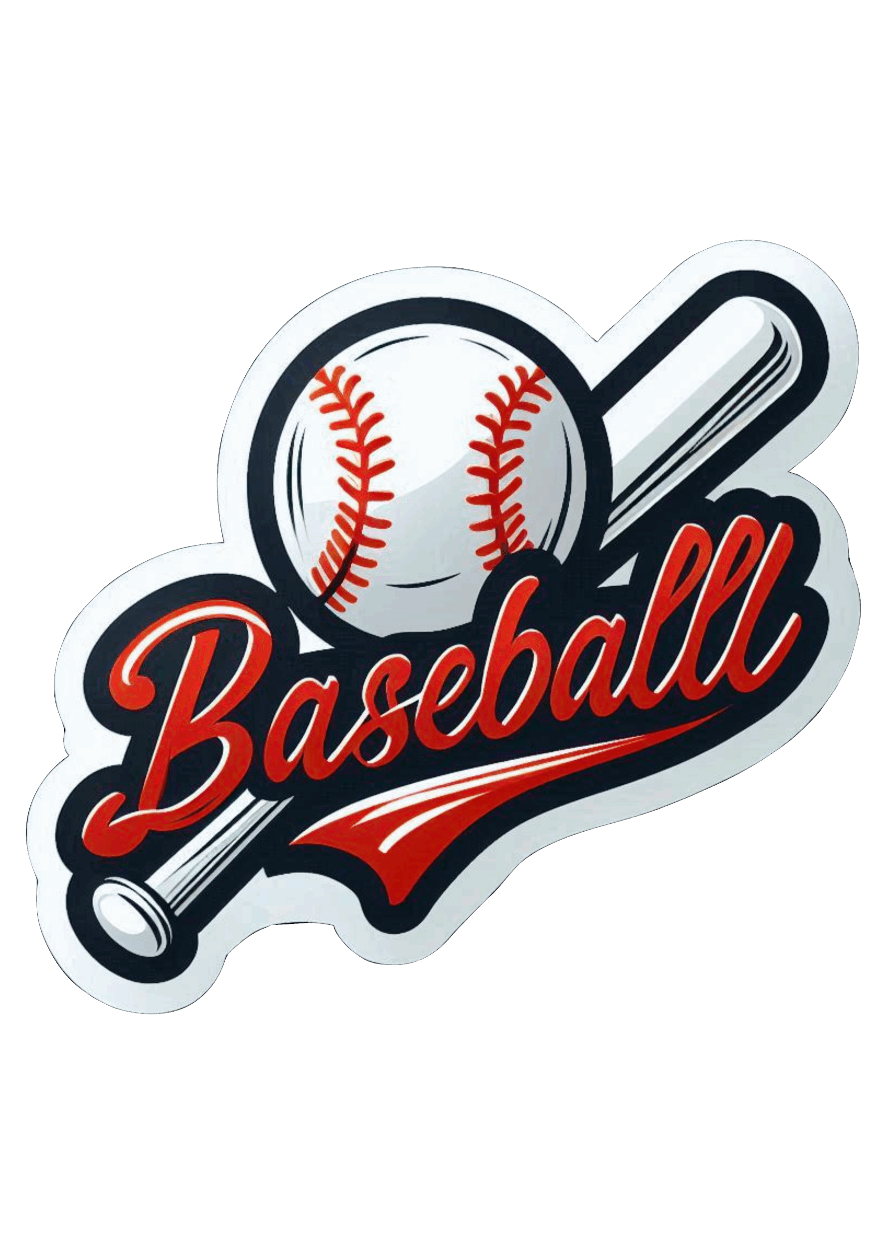 Minimalist Baseball Logo Perfect for Sports Graphics and Projects PNG